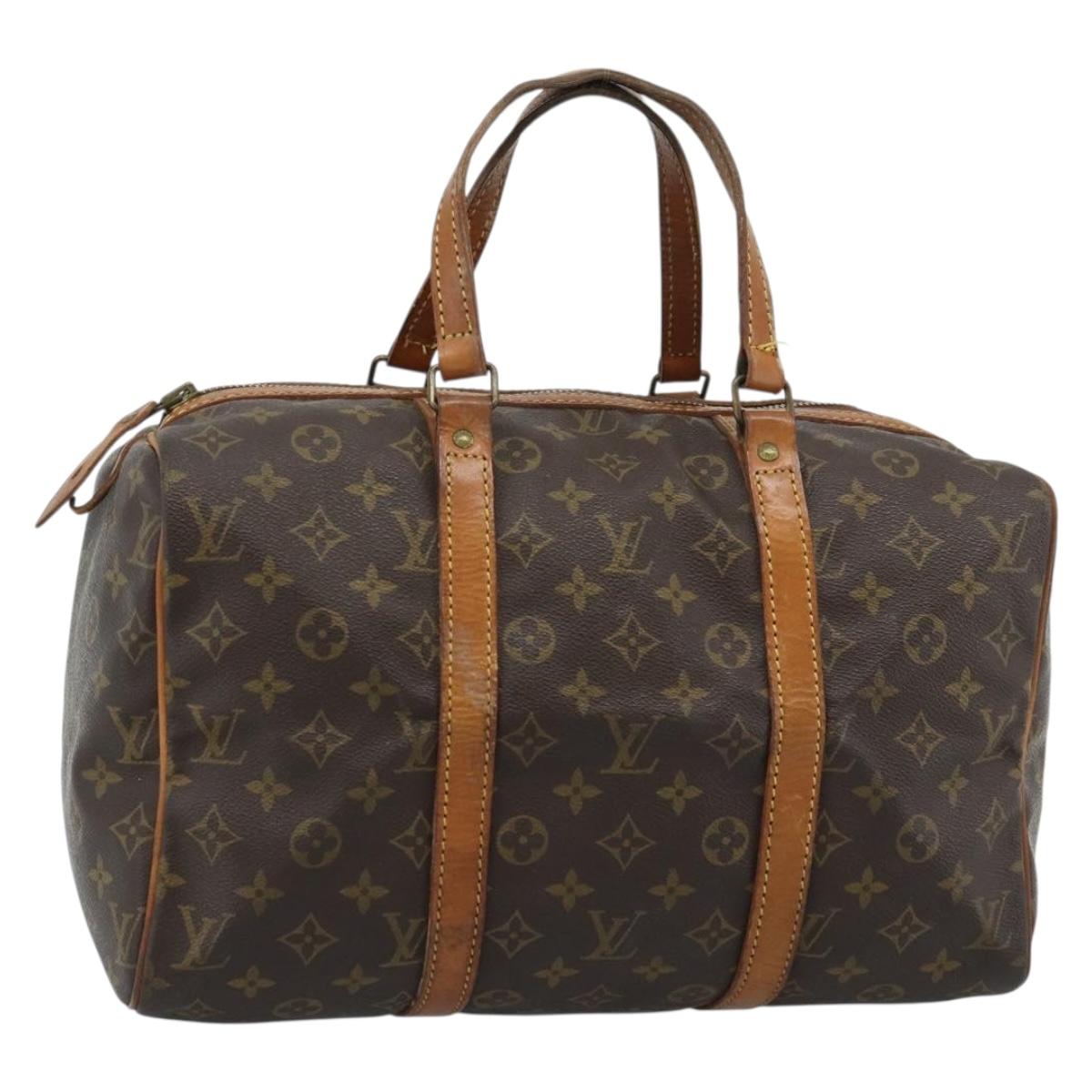 LOUIS VUITTON Monogram Sac Souple 35 Boston Bag M41626 LV Auth 187270