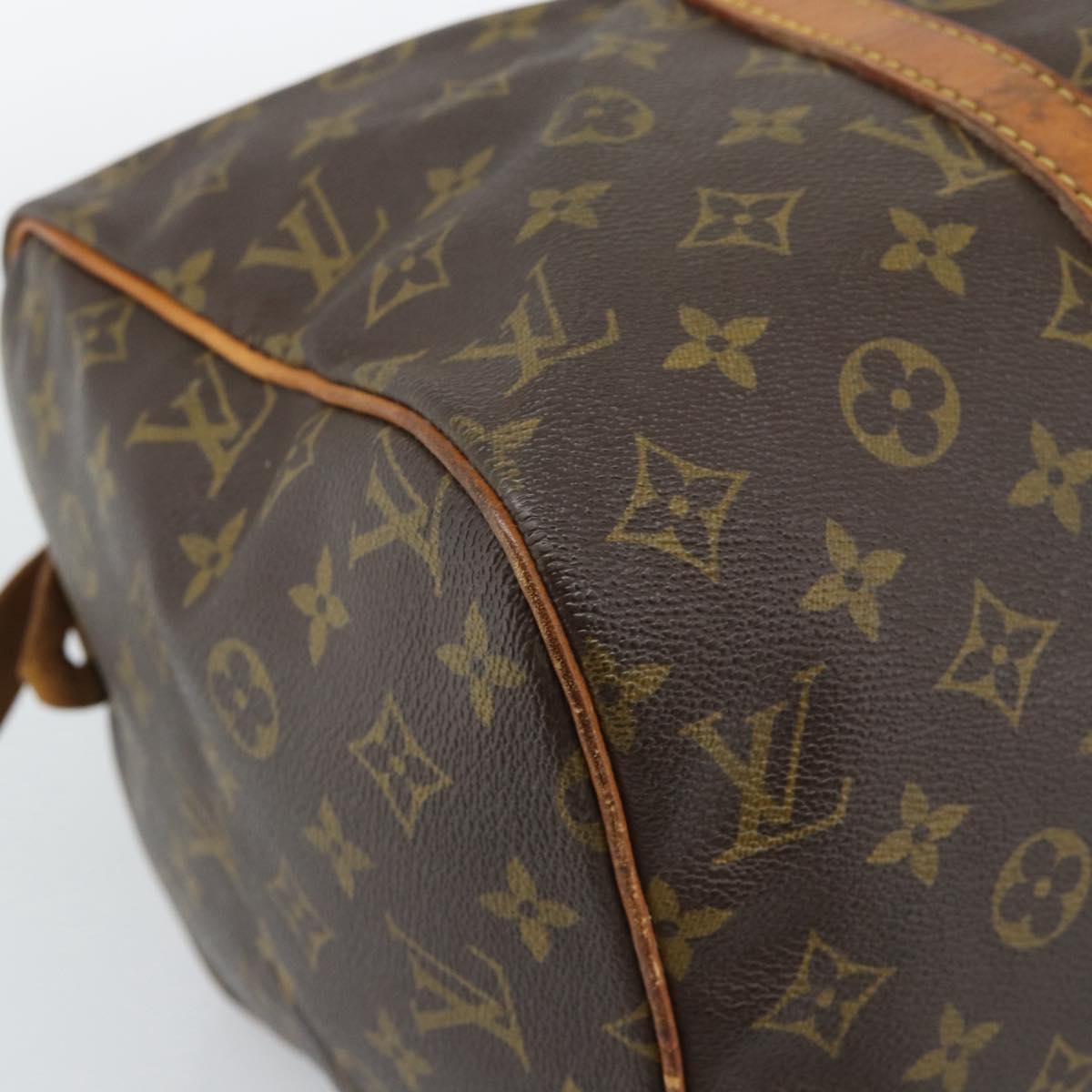 LOUIS VUITTON Monogram Sac Souple 35 Boston Bag M41626 LV Auth 187270