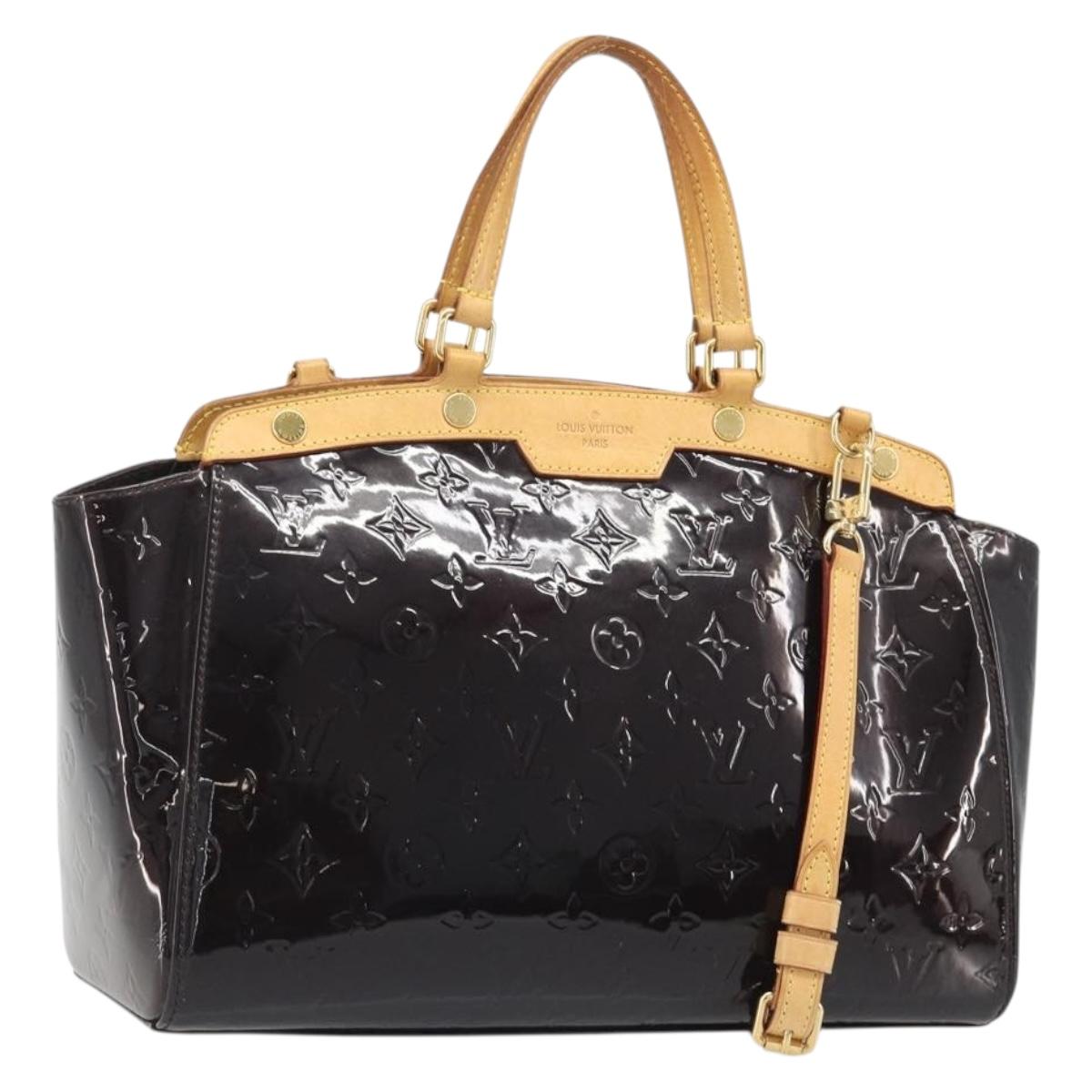 LOUIS VUITTON Monogram Vernis Blair MM Bag 2way Amarante M91619 LV Auth 187272A