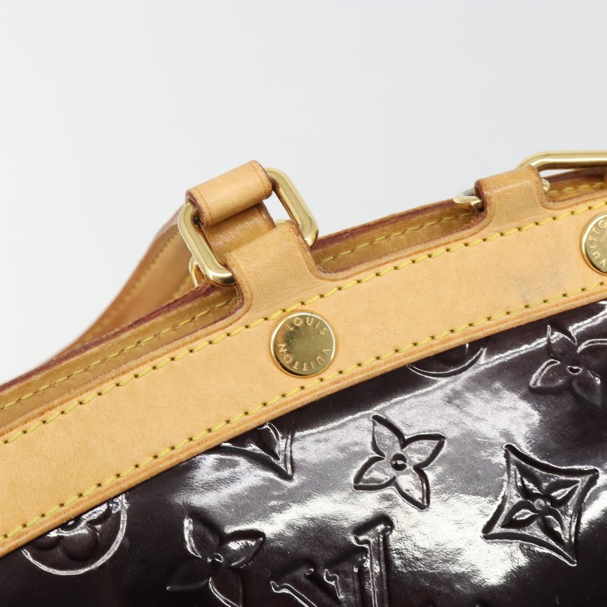 LOUIS VUITTON Monogram Vernis Blair MM Bag 2way Amarante M91619 LV Auth 187272A