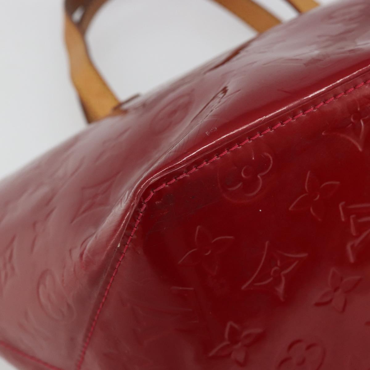 LOUIS VUITTON Monogram Vernis Bellevue PM Bag Pomme D'amour M93583 Auth 187275A