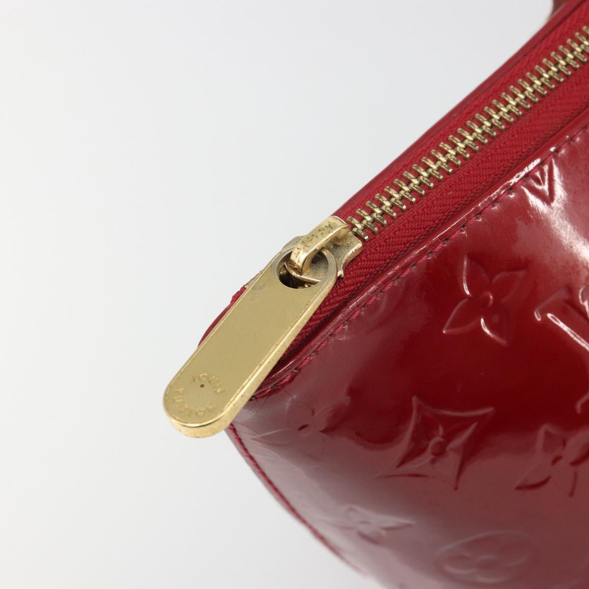 LOUIS VUITTON Monogram Vernis Bellevue PM Bag Pomme D'amour M93583 Auth 187275A