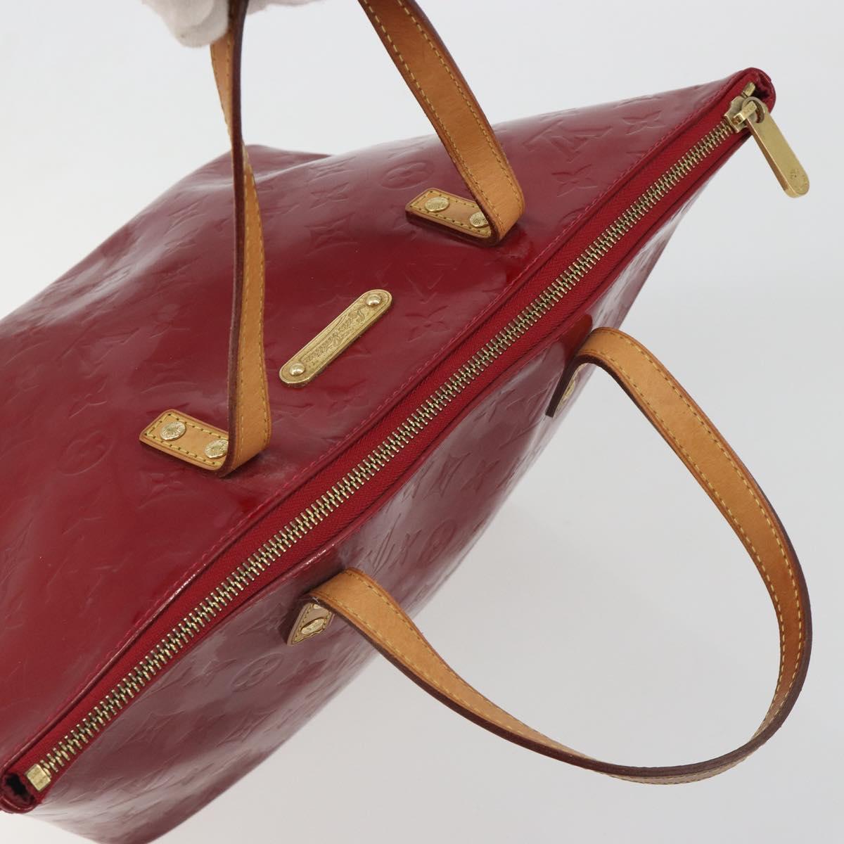 LOUIS VUITTON Monogram Vernis Bellevue PM Bag Pomme D'amour M93583 Auth 187275A