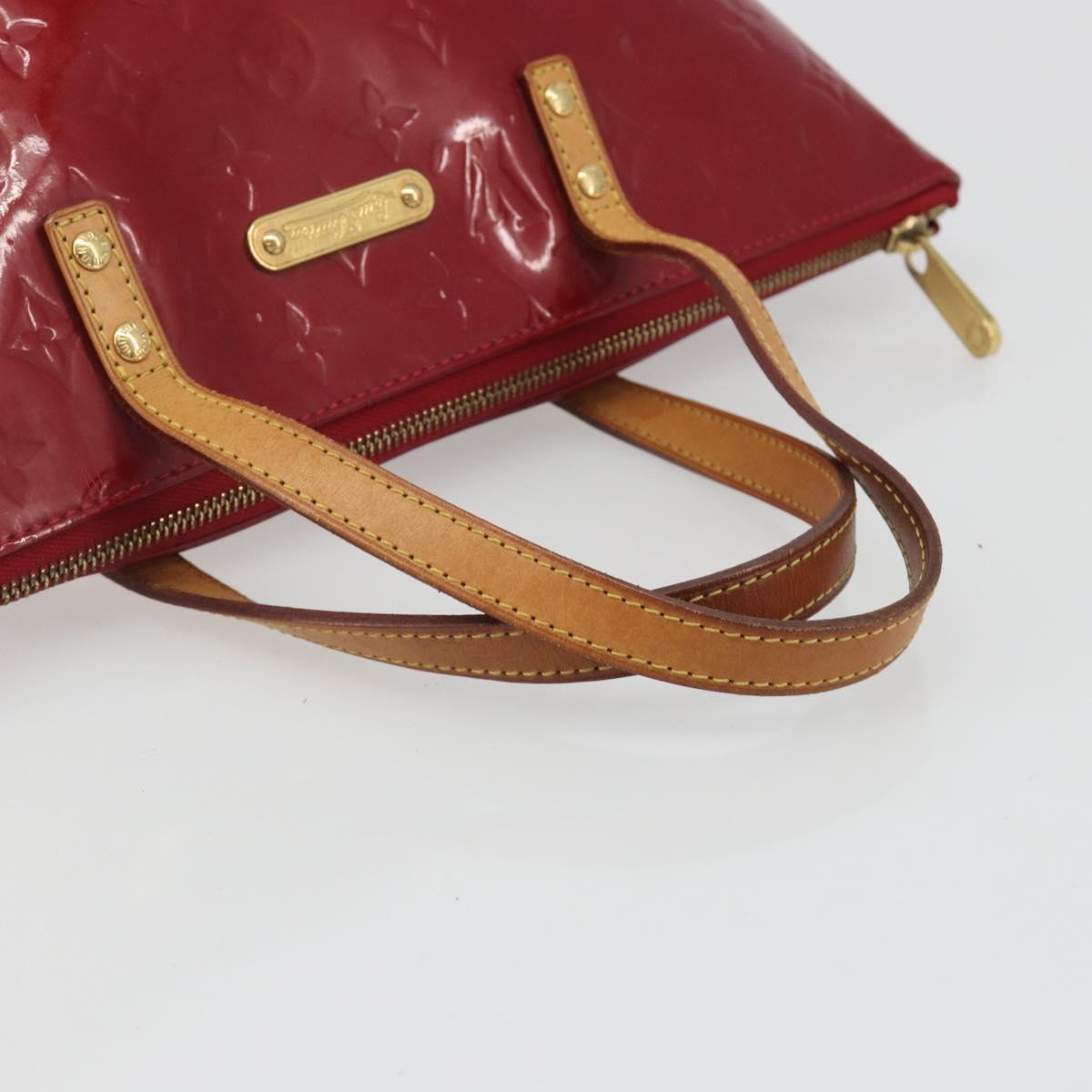 LOUIS VUITTON Monogram Vernis Bellevue PM Bag Pomme D'amour M93583 Auth 187275A