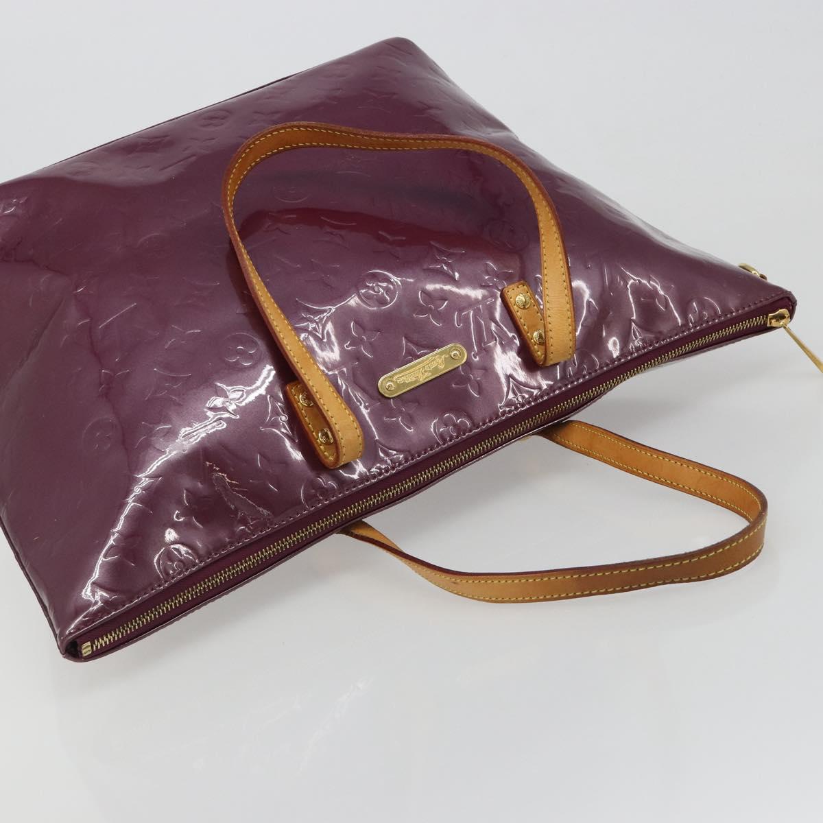 LOUIS VUITTON Monogram Vernis Bellevue GM Tote Bag Violet M93588 LV Auth 187276