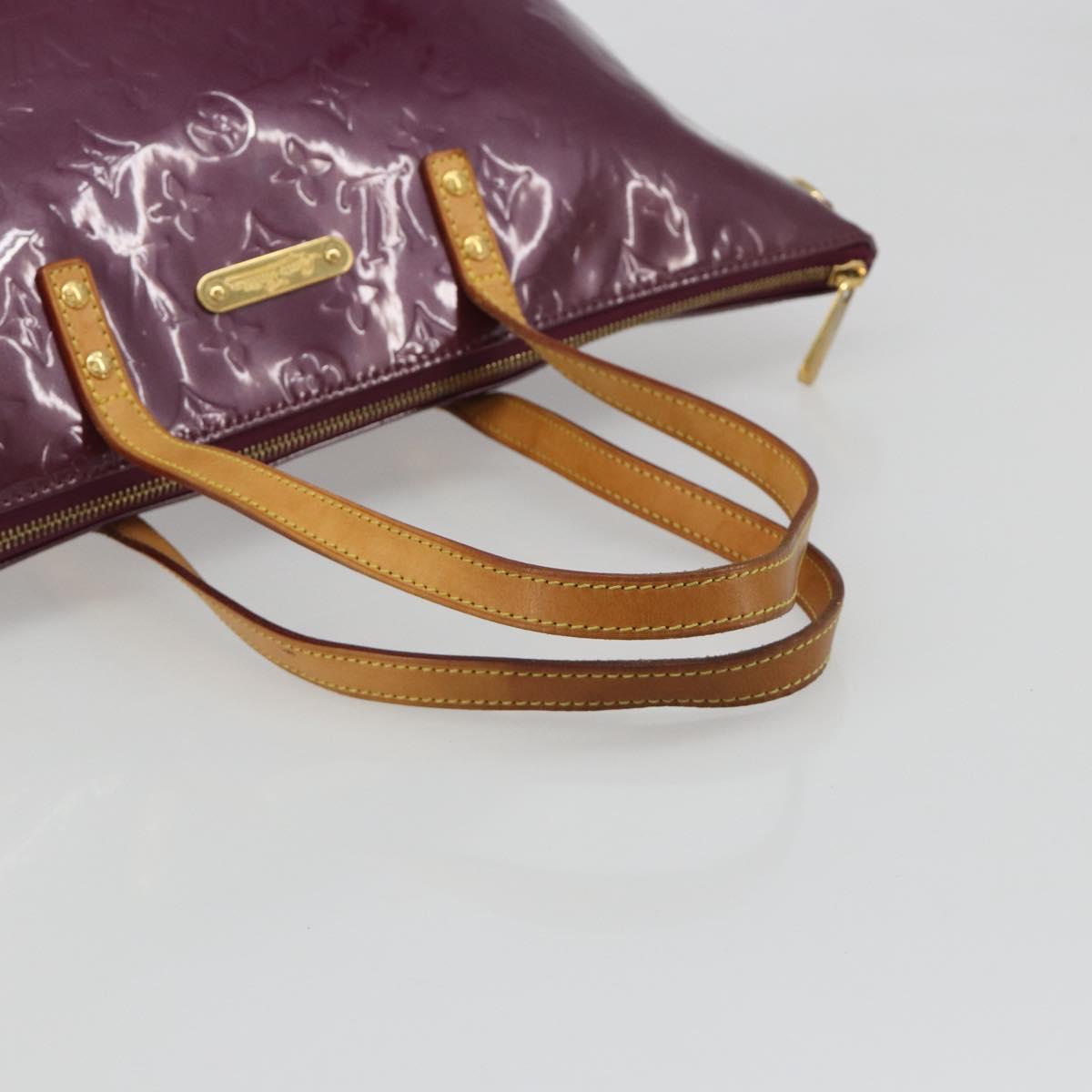 LOUIS VUITTON Monogram Vernis Bellevue GM Tote Bag Violet M93588 LV Auth 187276