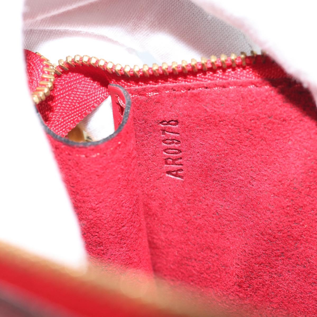 LOUIS VUITTON Epi Pochette Accessoires Pouch Red M52947 LV Auth 187289A