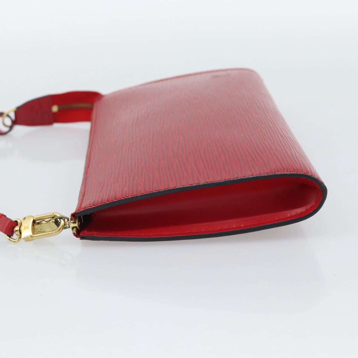 LOUIS VUITTON Epi Pochette Accessoires Pouch Red M52947 LV Auth 187289A