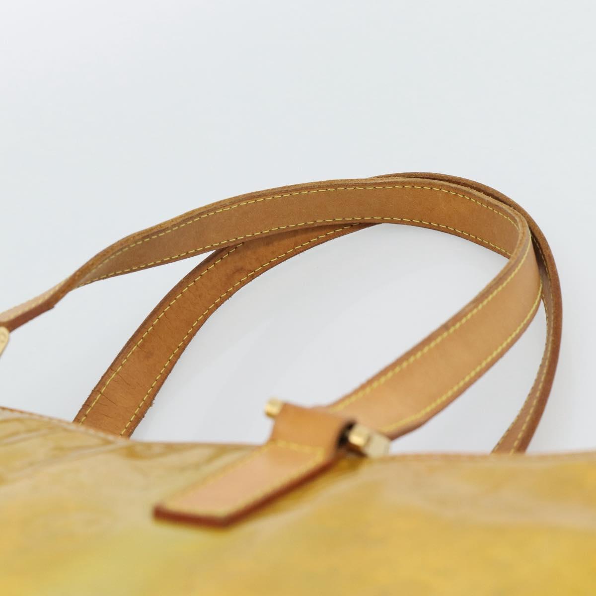 LOUIS VUITTON Monogram Vernis Columbus Tote Bag Gris M91028 LV Auth 187292