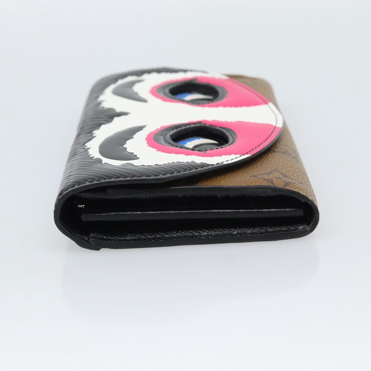LOUIS VUITTON Monogram Reverse Portefeuille Sarah Wallet M67255 LV Auth 187295SM