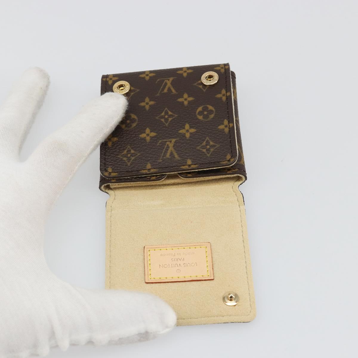 LOUIS VUITTON Monogram Jewelry case Jewelry Box LV Auth 187300V