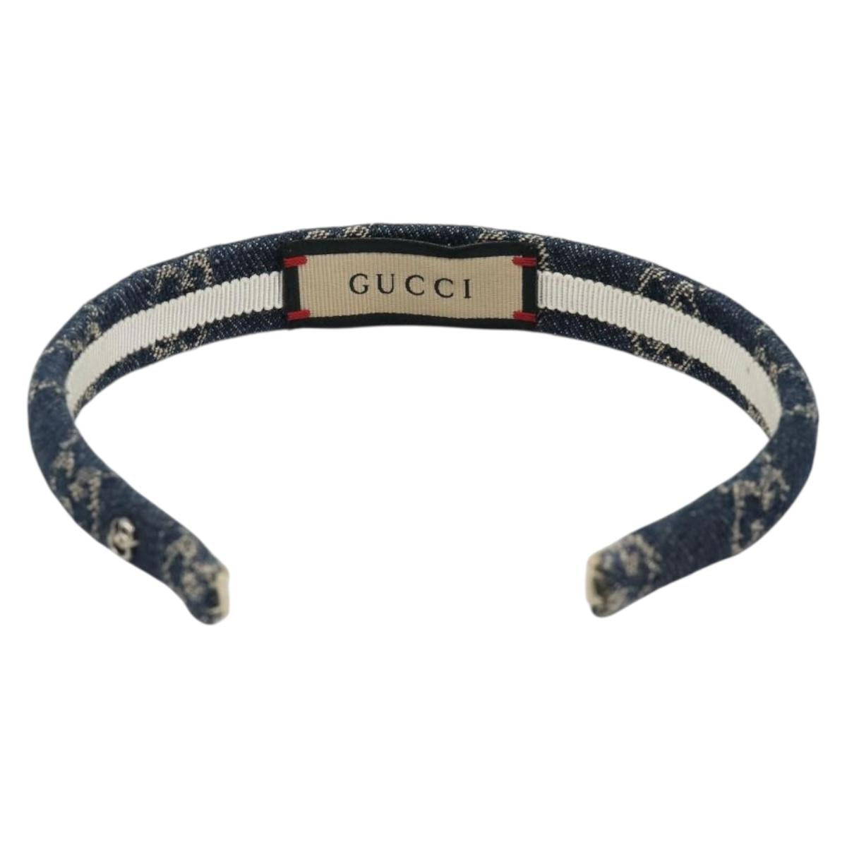 GUCCI GG Katyusha Denim Navy Auth 187303A