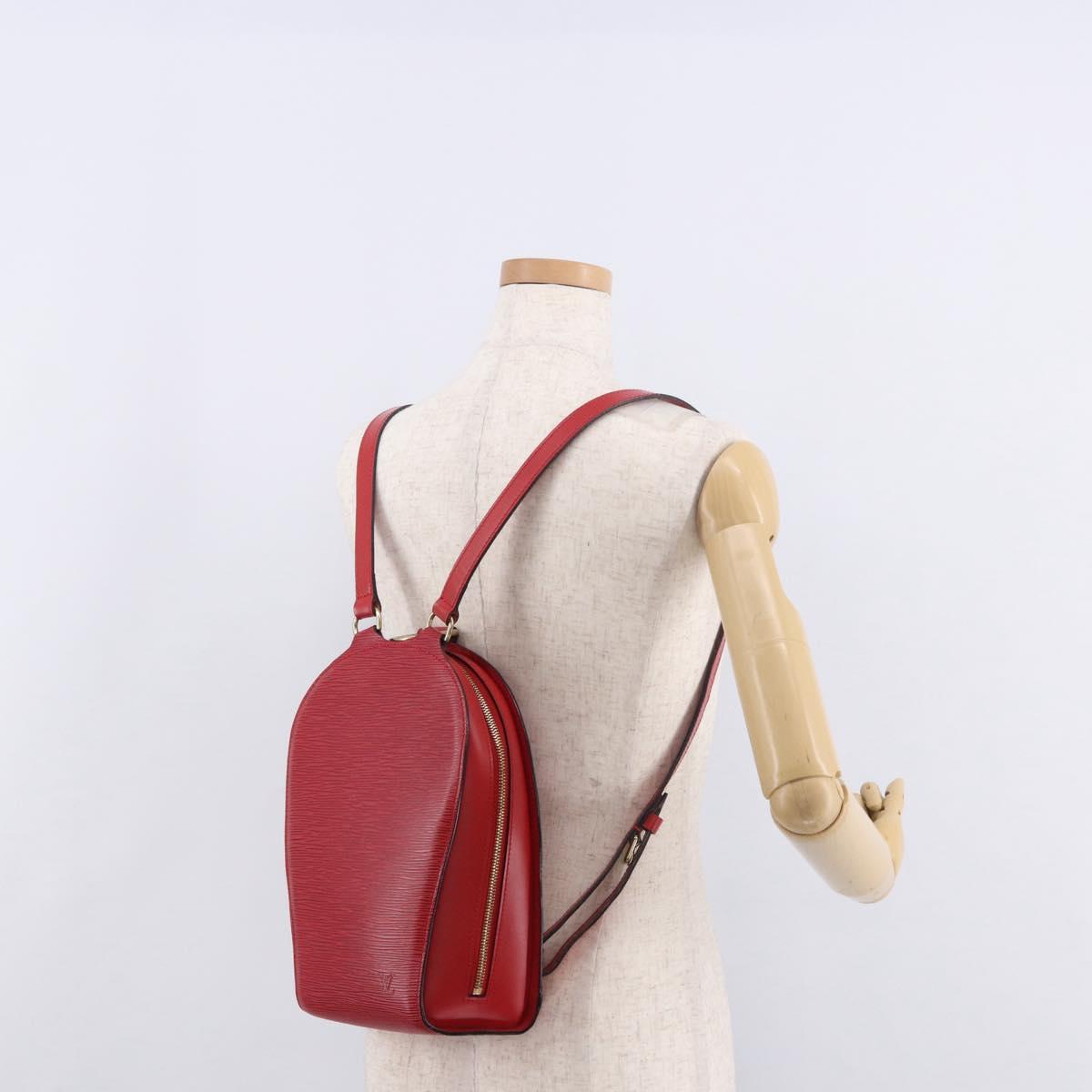 LOUIS VUITTON Epi Mabillon Backpack Castilian Red M52237 LV Auth 187305A