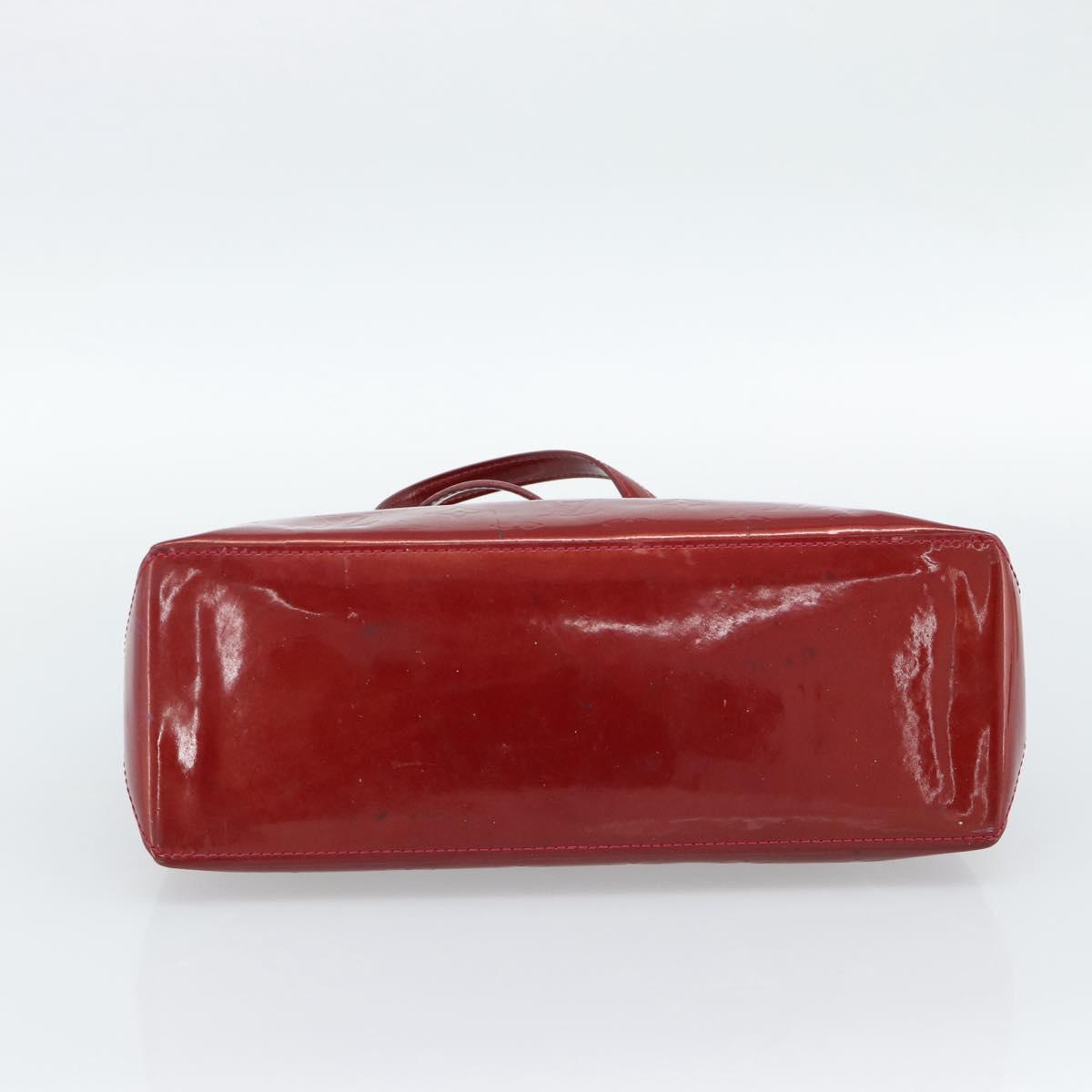 LOUIS VUITTON Monogram Vernis Wilshire PM Bag Rouge Grunadine M91723 Auth 187307