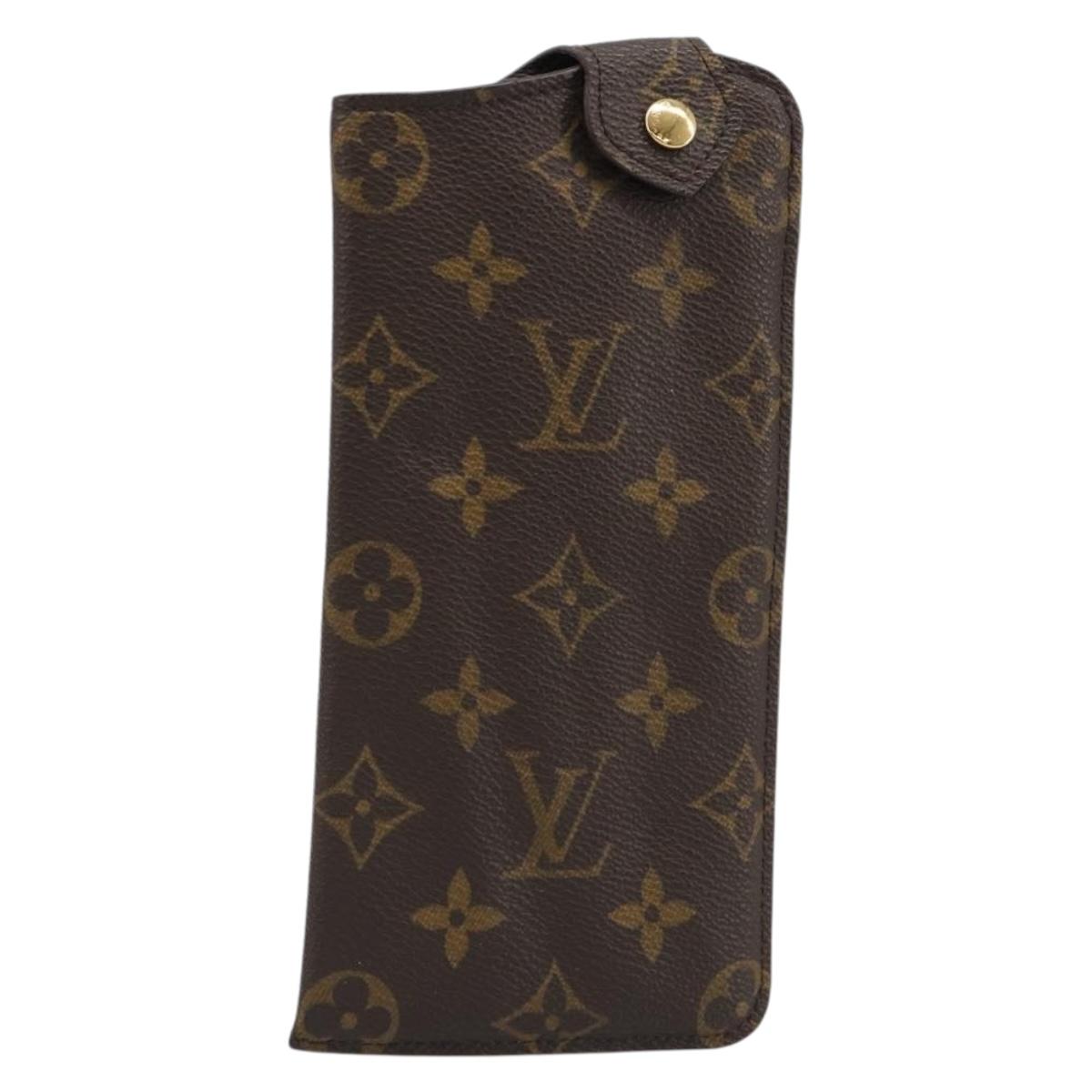 LOUIS VUITTON Monogram Etui Lunette MM Glasses Case M66544 LV Auth 187308V