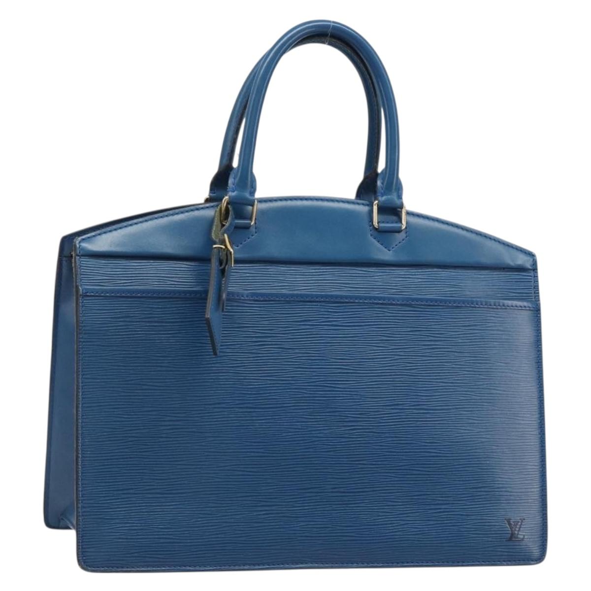 LOUIS VUITTON Epi Riviera Hand Bag Blue M48185 LV Auth 187313