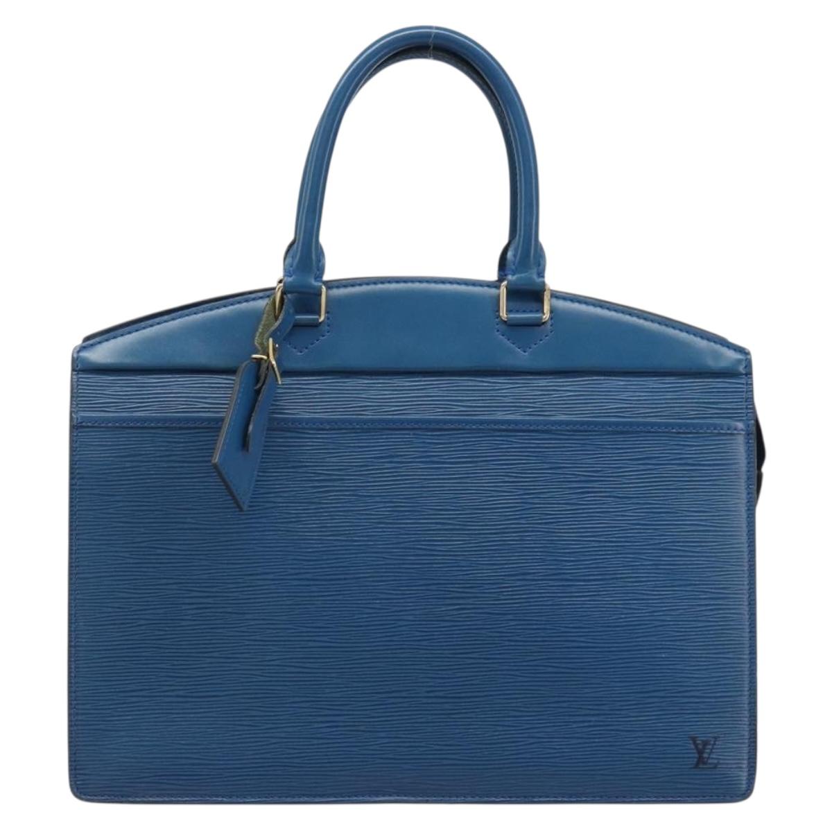 LOUIS VUITTON Epi Riviera Hand Bag Blue M48185 LV Auth 187313