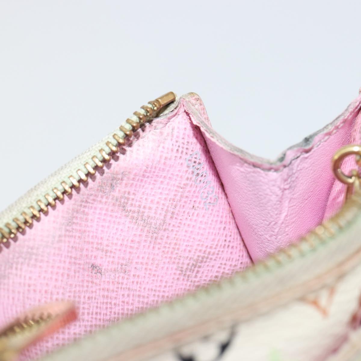 LOUIS VUITTON Monogram Multicolor Pochette Cles NM Purse M93734 Auth 187314