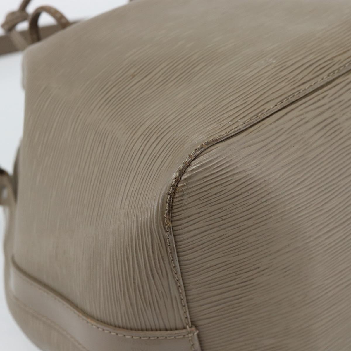 LOUIS VUITTON Epi Petit Noe Shoulder Bag Gray Pepper M4410C LV Auth 187316