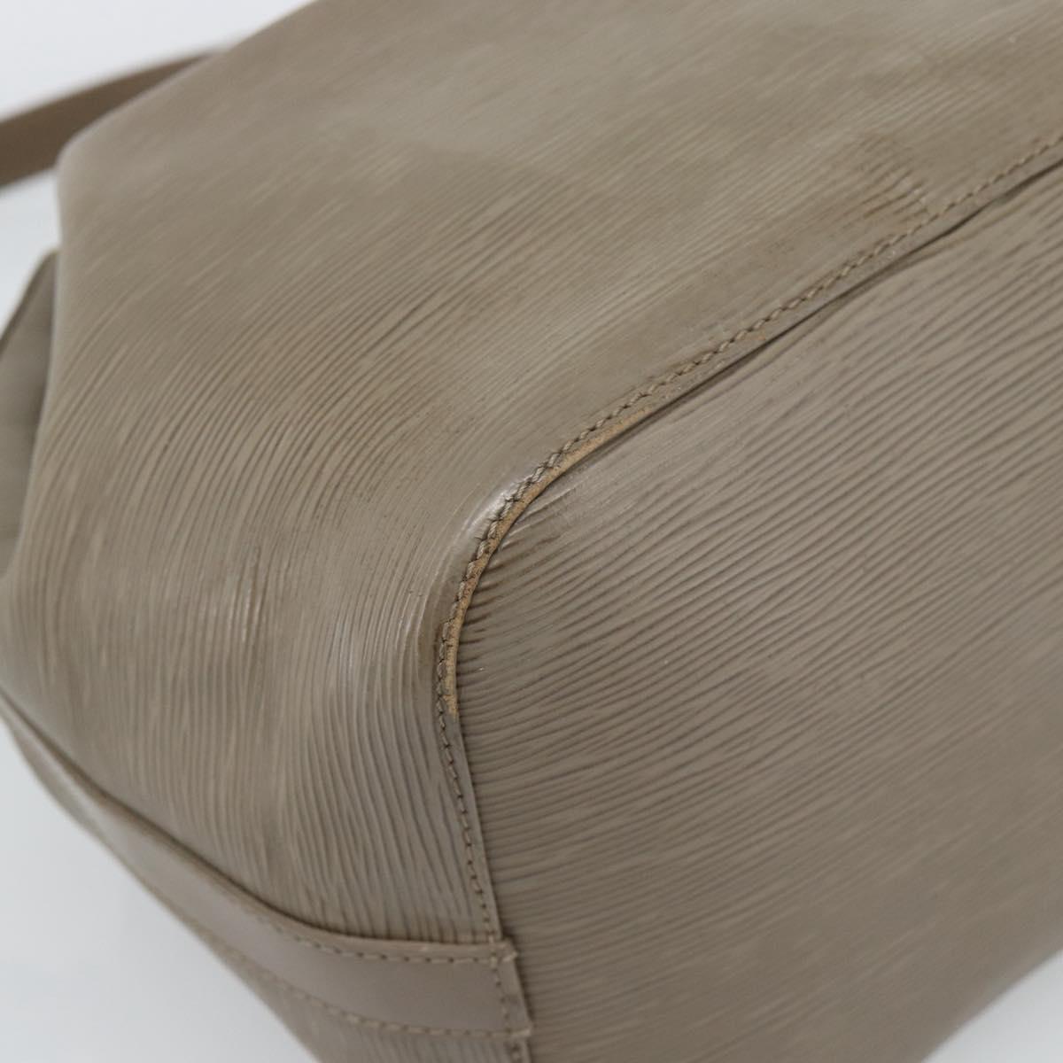 LOUIS VUITTON Epi Petit Noe Shoulder Bag Gray Pepper M4410C LV Auth 187316