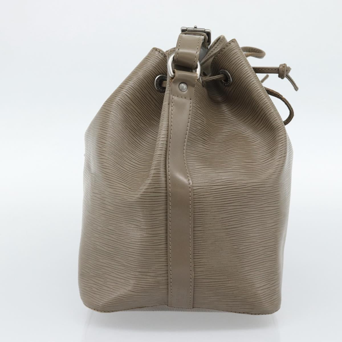 LOUIS VUITTON Epi Petit Noe Shoulder Bag Gray Pepper M4410C LV Auth 187316