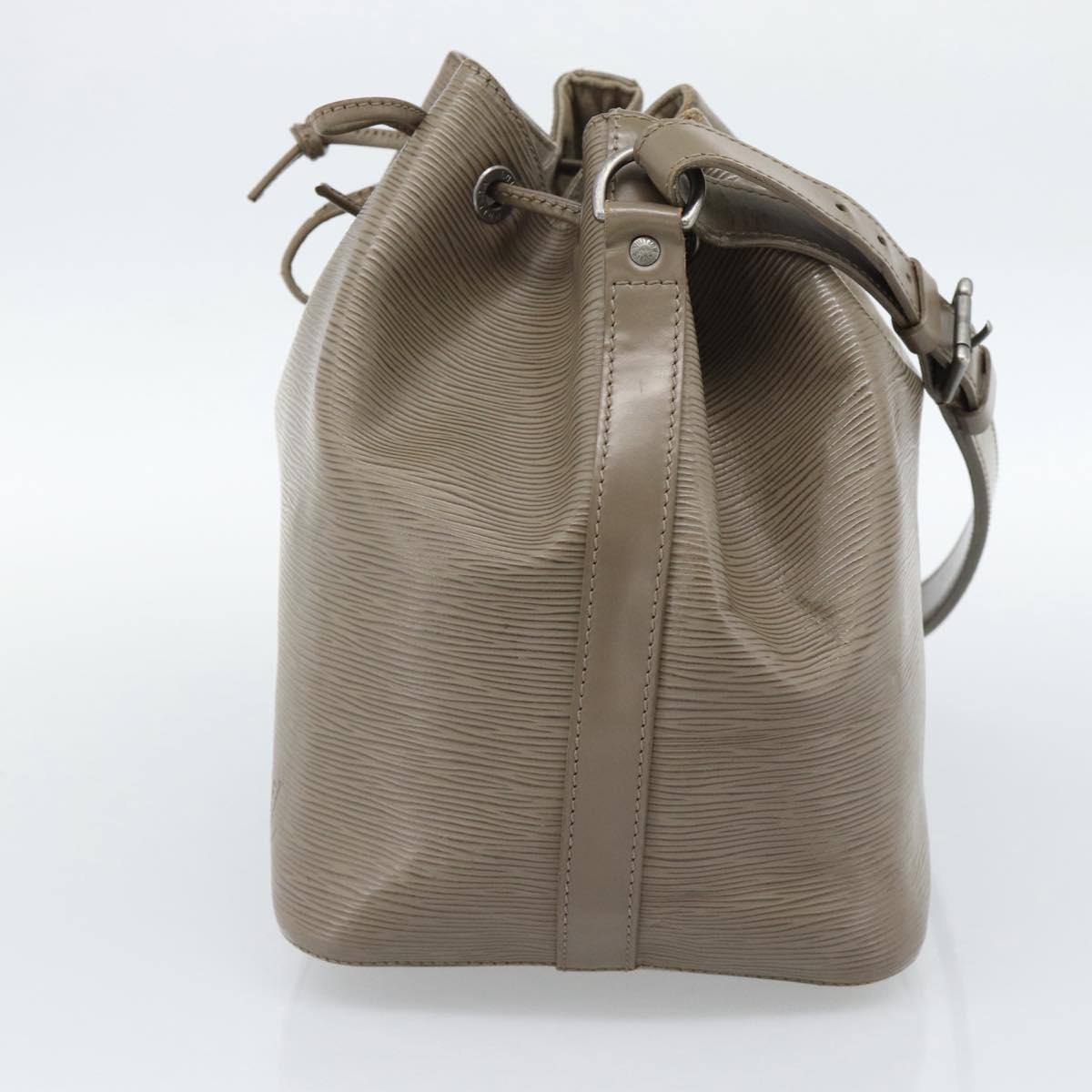 LOUIS VUITTON Epi Petit Noe Shoulder Bag Gray Pepper M4410C LV Auth 187316