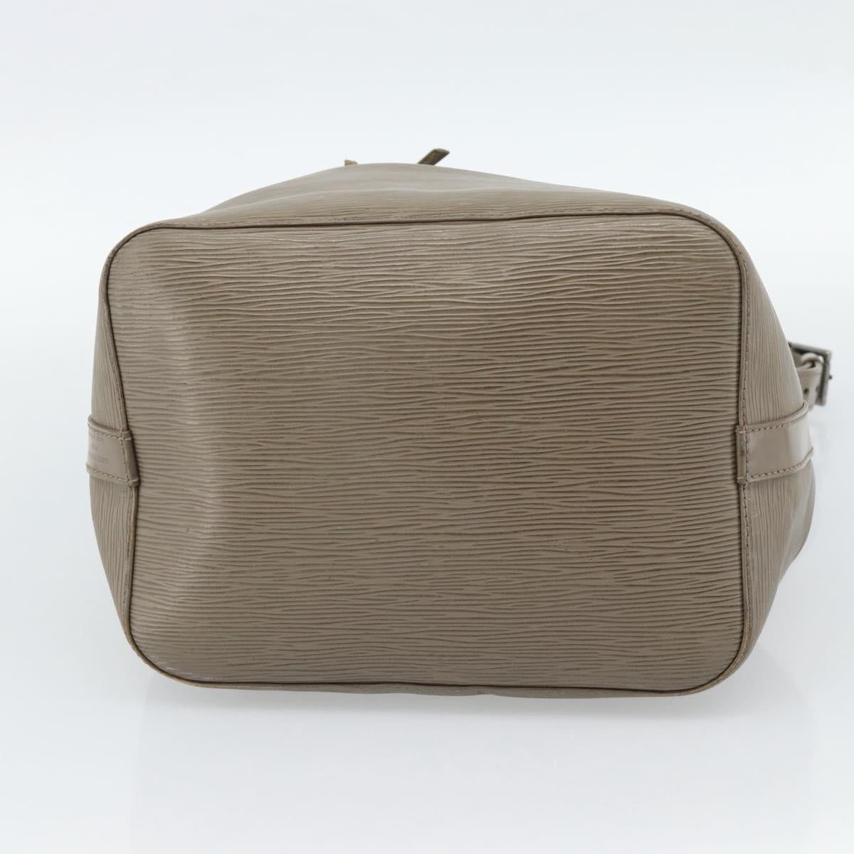 LOUIS VUITTON Epi Petit Noe Shoulder Bag Gray Pepper M4410C LV Auth 187316