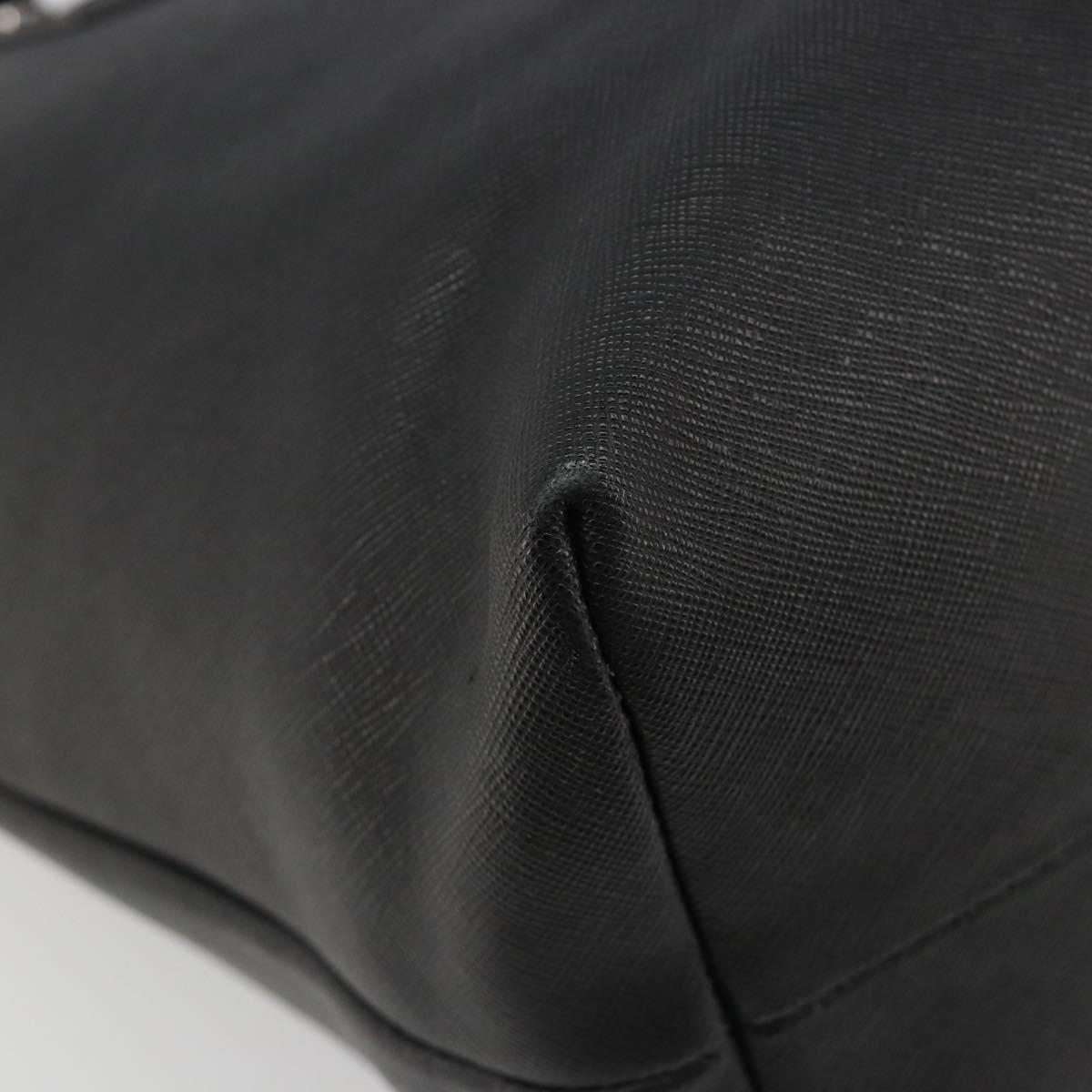 Vivienne Westwood Hand Bag Leather Black Silver Auth 187344