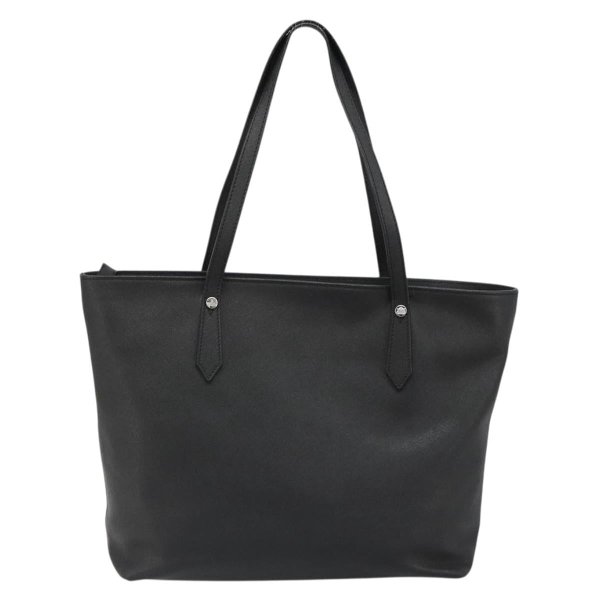 Vivienne Westwood Hand Bag Leather Black Silver Auth 187344