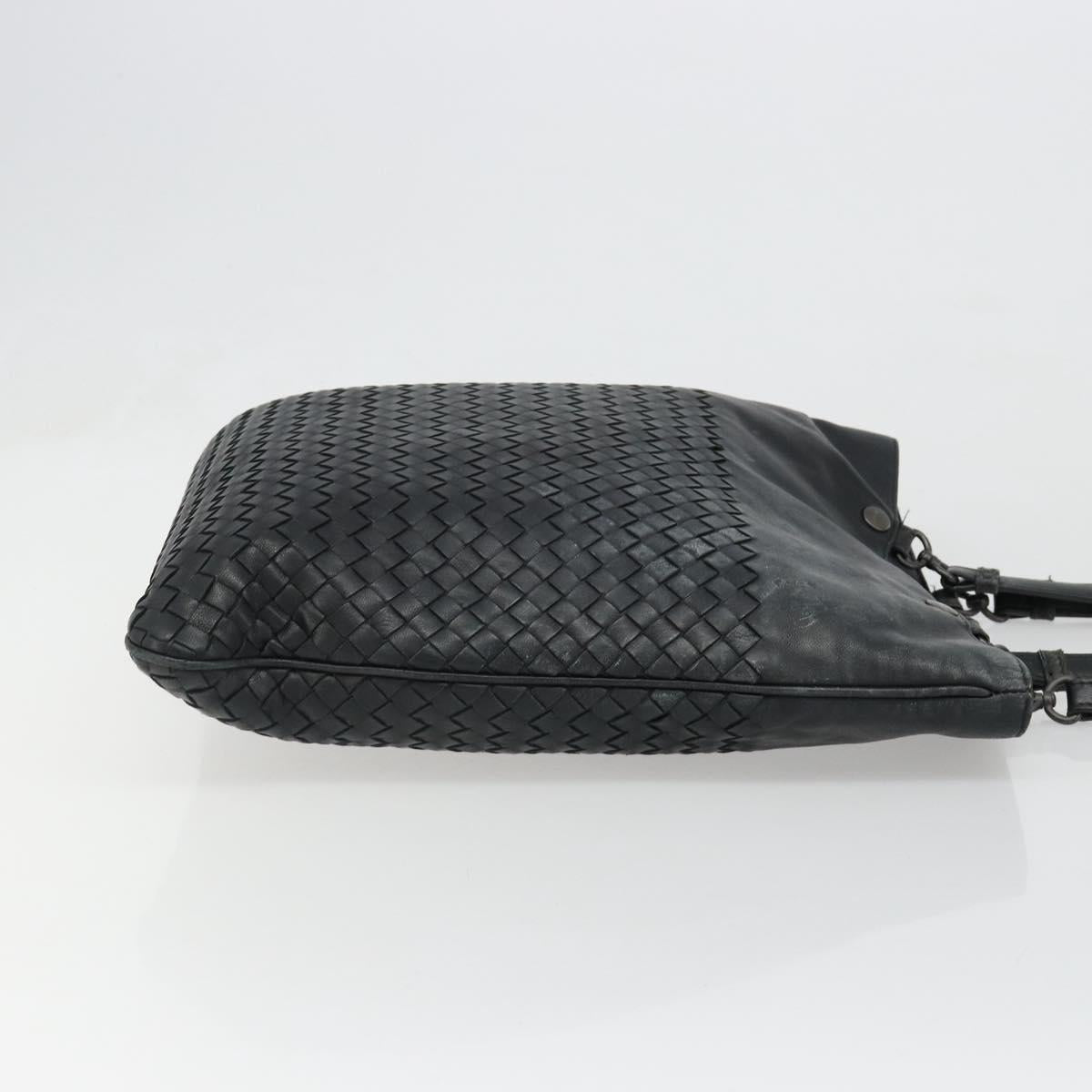 BOTTEGA VENETA INTRECCIATO Tote Bag Leather Black Auth 187347