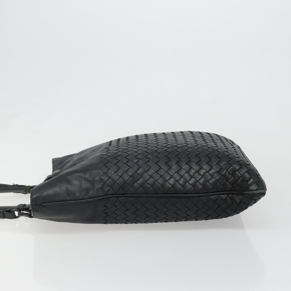 BOTTEGA VENETA INTRECCIATO Tote Bag Leather Black Auth 187347