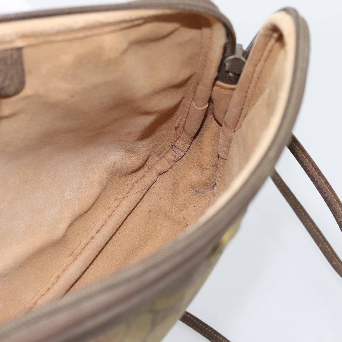 GUCCI GG Supreme Shoulder Bag PVC Beige Gold 97 02 068 Auth 187354