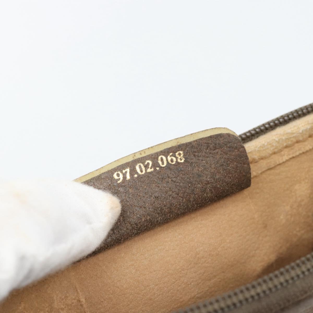 GUCCI GG Supreme Shoulder Bag PVC Beige Gold 97 02 068 Auth 187354