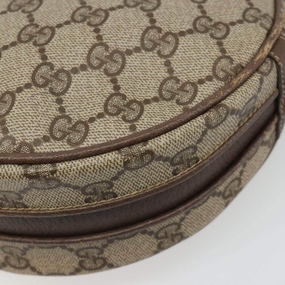 GUCCI GG Supreme Shoulder Bag PVC Beige Gold 007 115 5575 Auth 187356