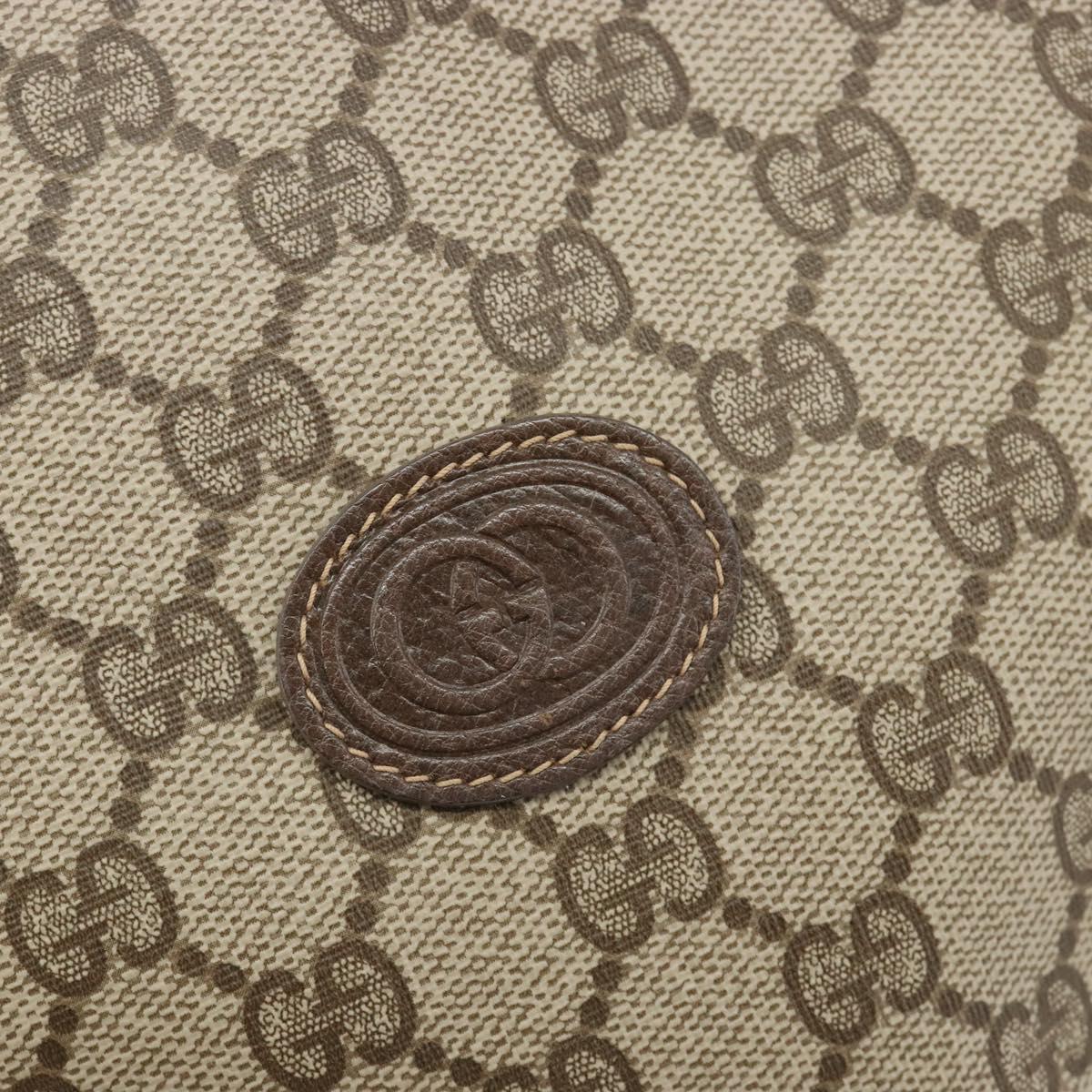 GUCCI GG Supreme Shoulder Bag PVC Beige Gold 007 115 5575 Auth 187356