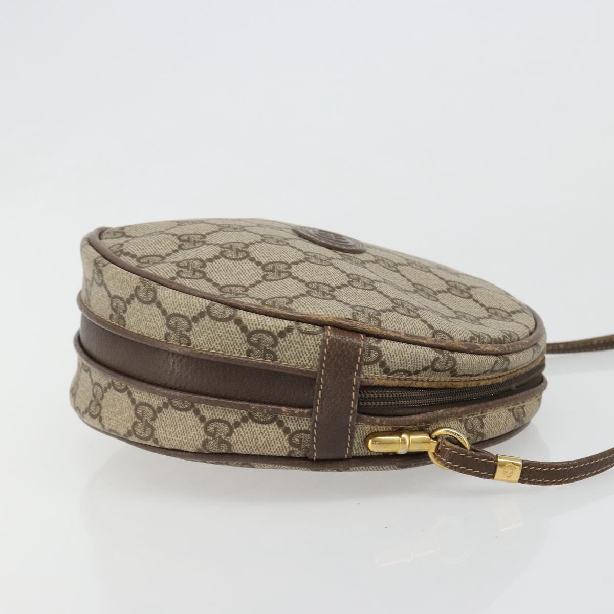 GUCCI GG Supreme Shoulder Bag PVC Beige Gold 007 115 5575 Auth 187356