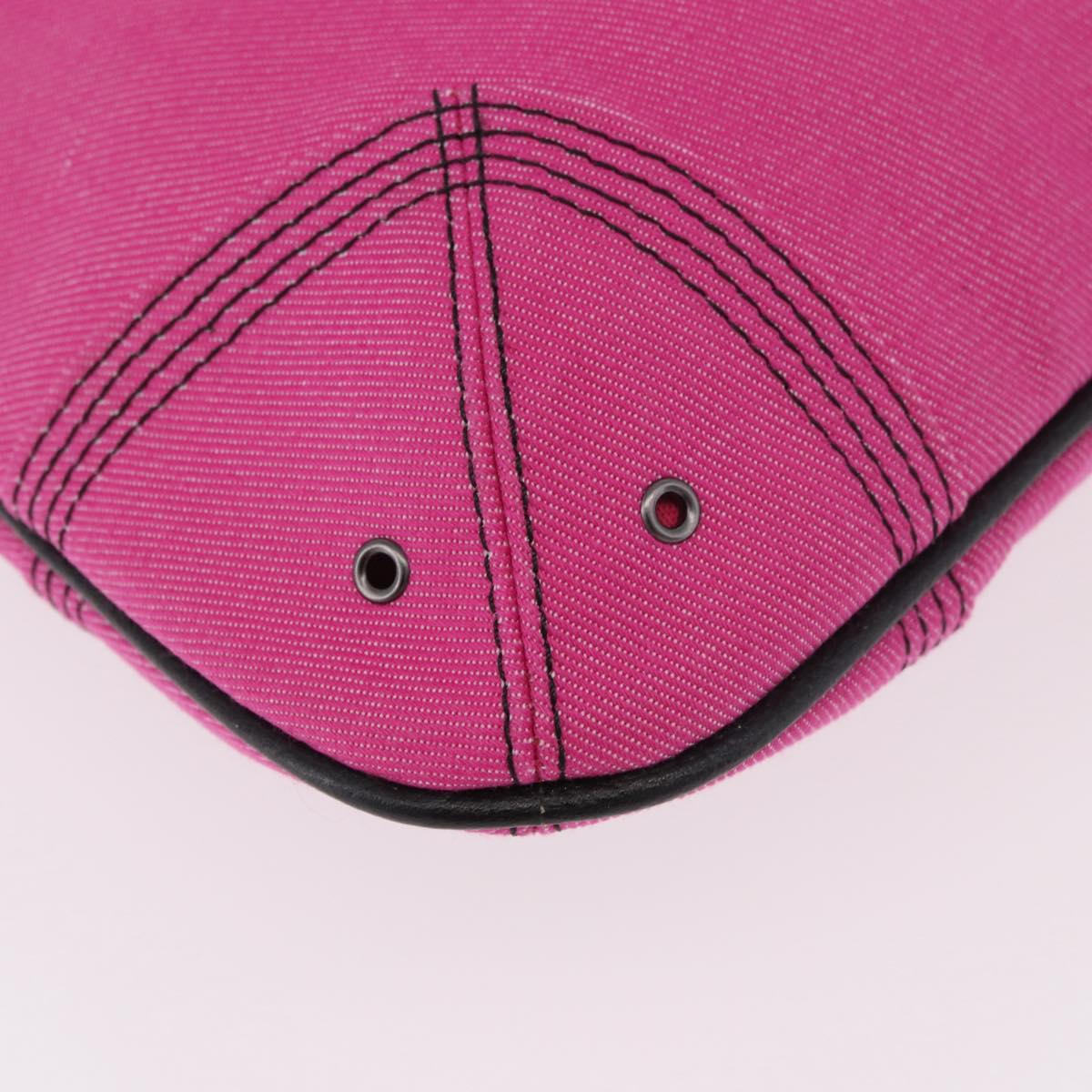 BURBERRY Blue Label Hand Bag Canvas Pink Auth 187361A
