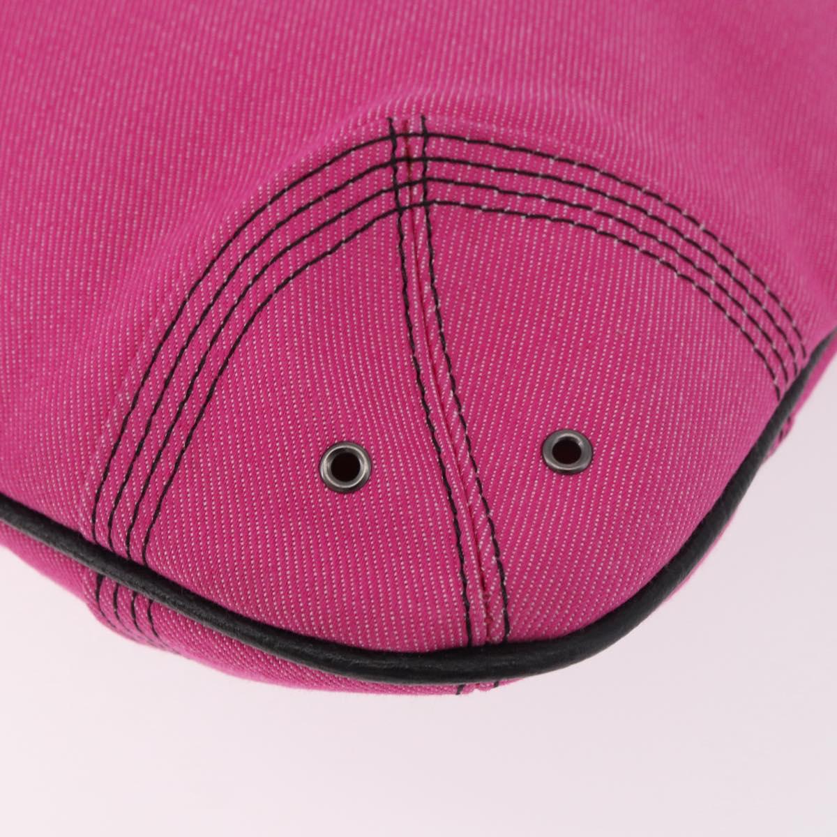BURBERRY Blue Label Hand Bag Canvas Pink Auth 187361A