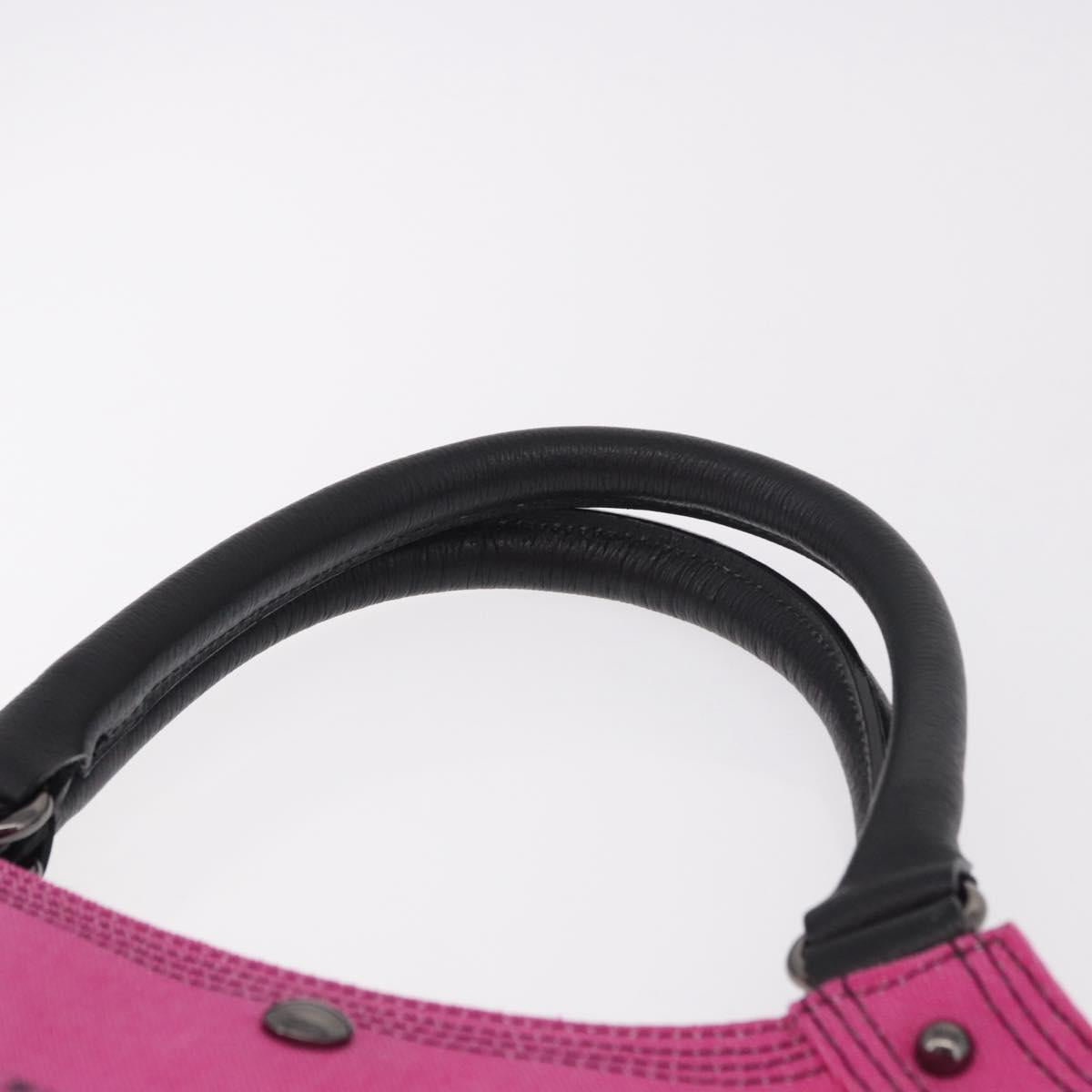 BURBERRY Blue Label Hand Bag Canvas Pink Auth 187361A