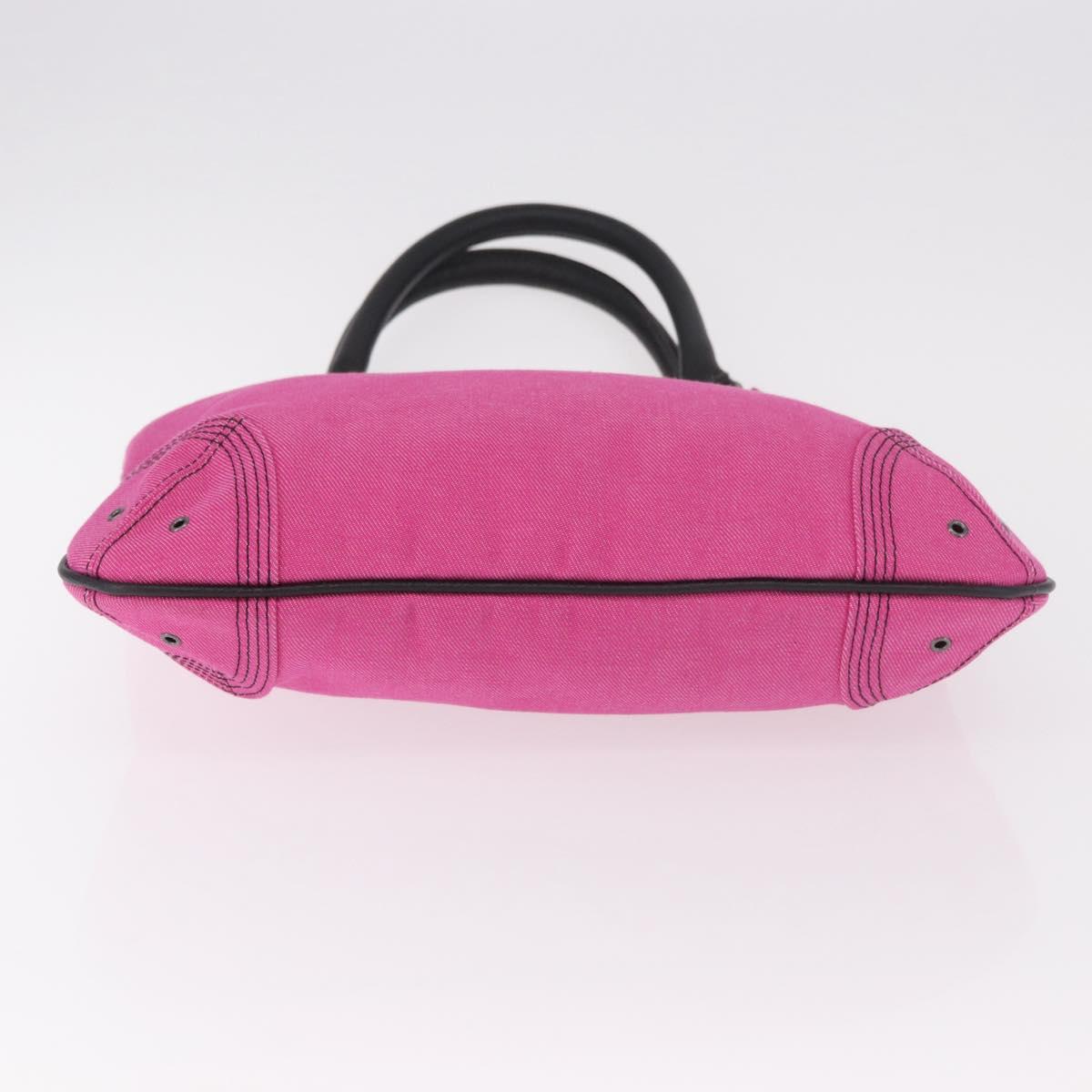 BURBERRY Blue Label Hand Bag Canvas Pink Auth 187361A