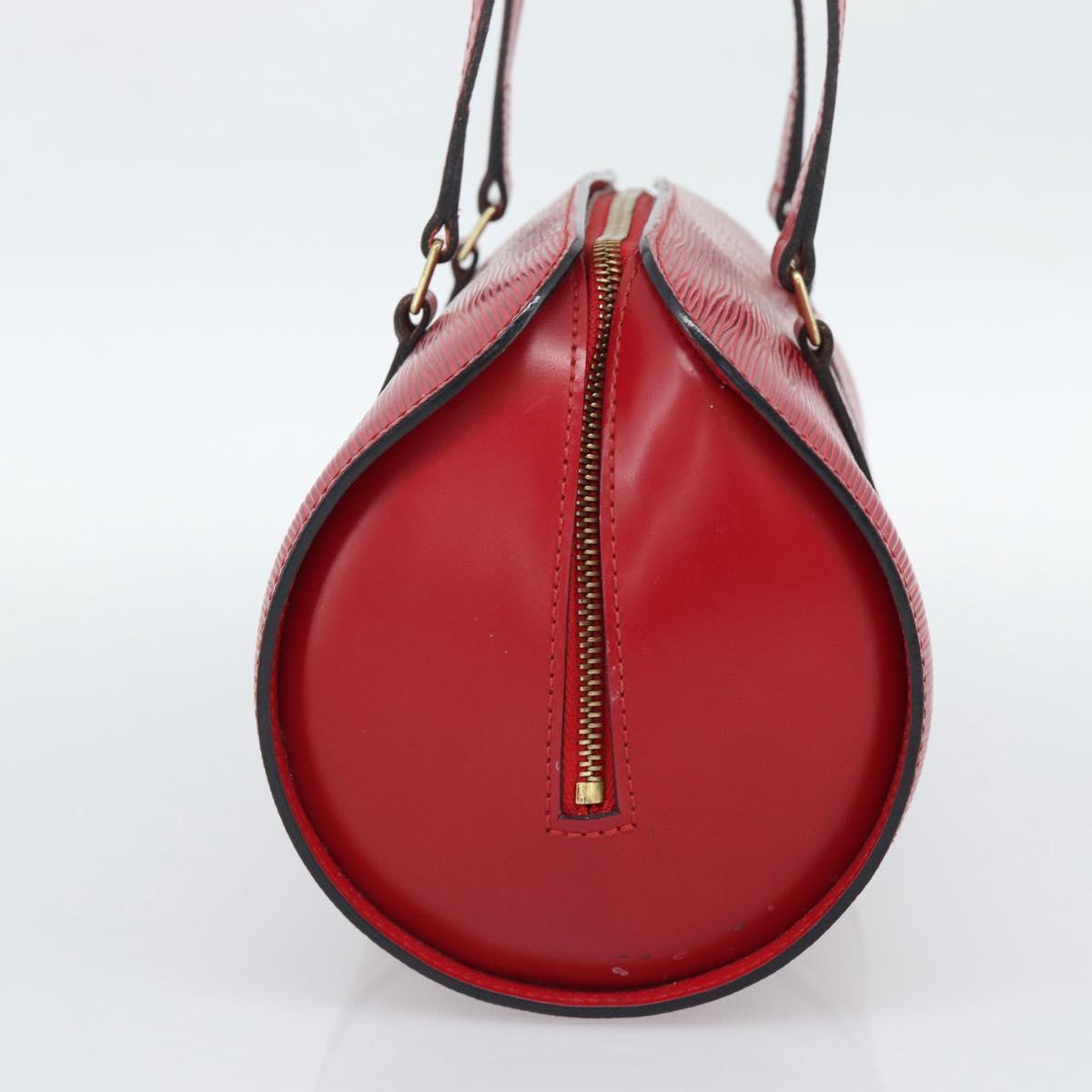 LOUIS VUITTON Epi Soufflot Hand Bag Red M52227 LV Auth 187406A