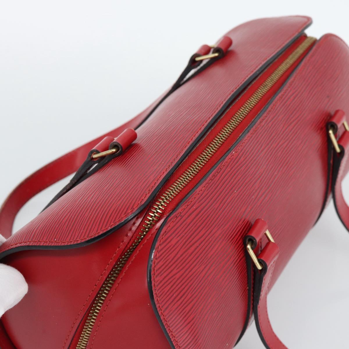 LOUIS VUITTON Epi Soufflot Hand Bag Red M52227 LV Auth 187406A