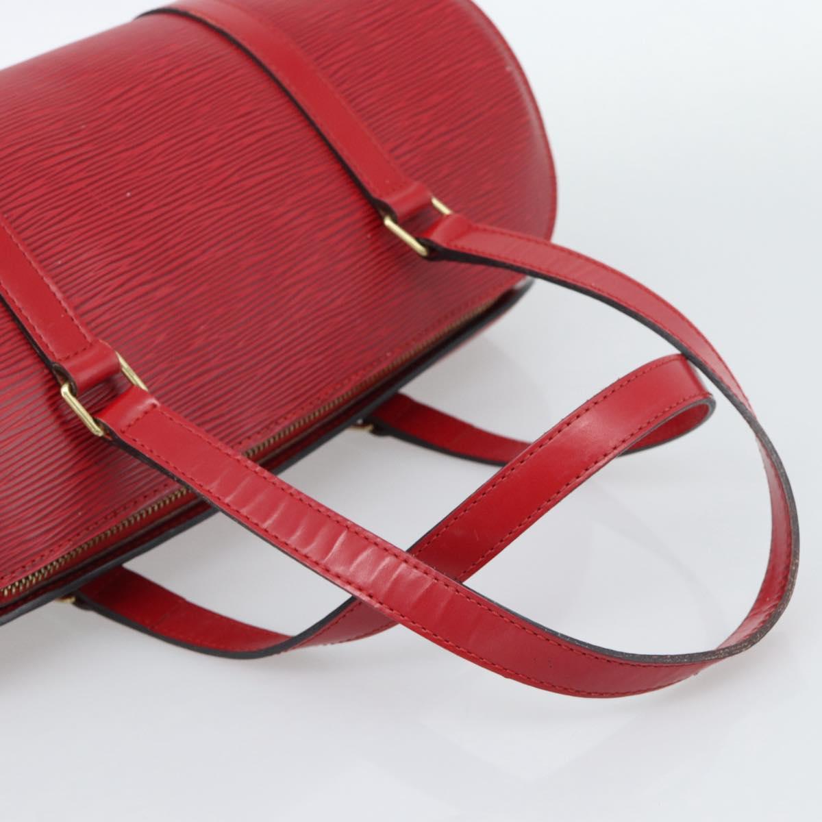 LOUIS VUITTON Epi Soufflot Hand Bag Red M52227 LV Auth 187406A