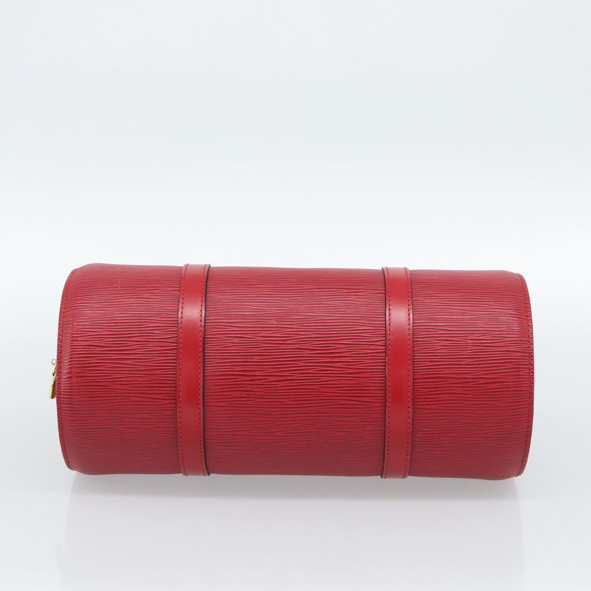 LOUIS VUITTON Epi Soufflot Hand Bag Red M52227 LV Auth 187406A