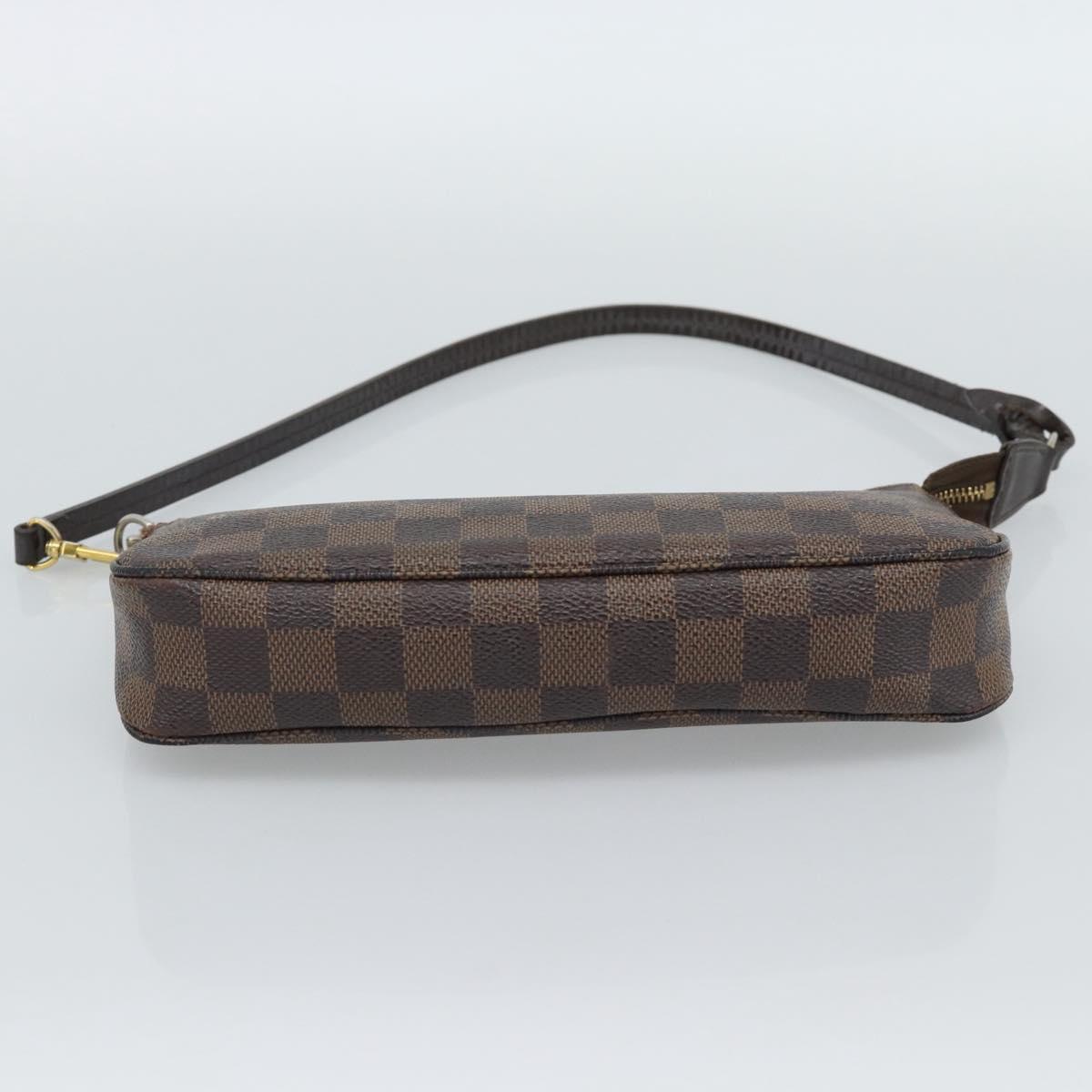 LOUIS VUITTON Damier Ebene Pochette Accessoires Pouch N41206 LV Auth 187411A