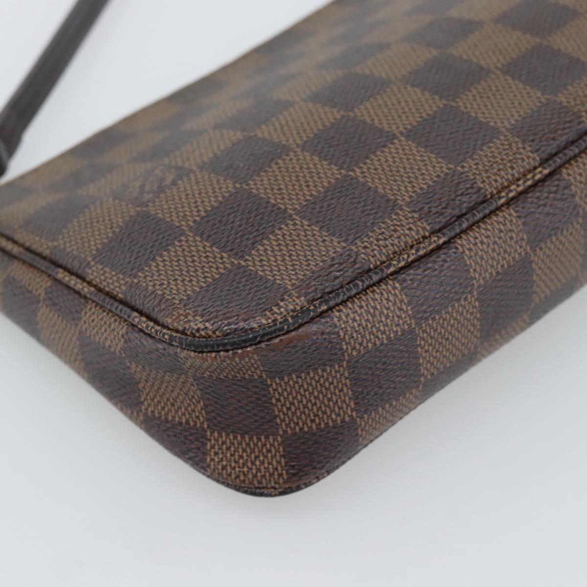 LOUIS VUITTON Damier Ebene Pochette Accessoires Pouch N41206 LV Auth 187411A