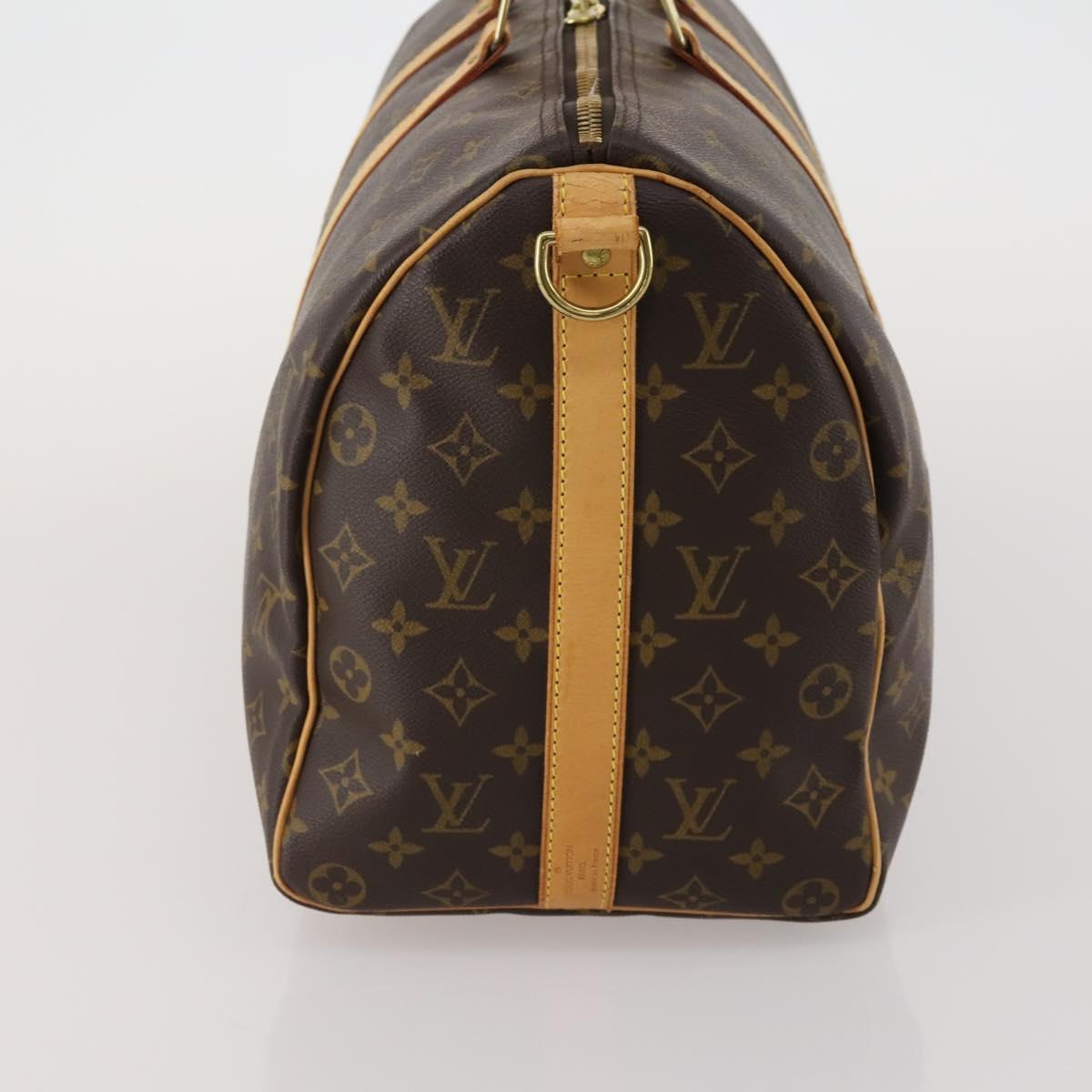 LOUIS VUITTON Monogram Keepall Bandouliere 45 Boston Bag M41418 LV Auth 187418A