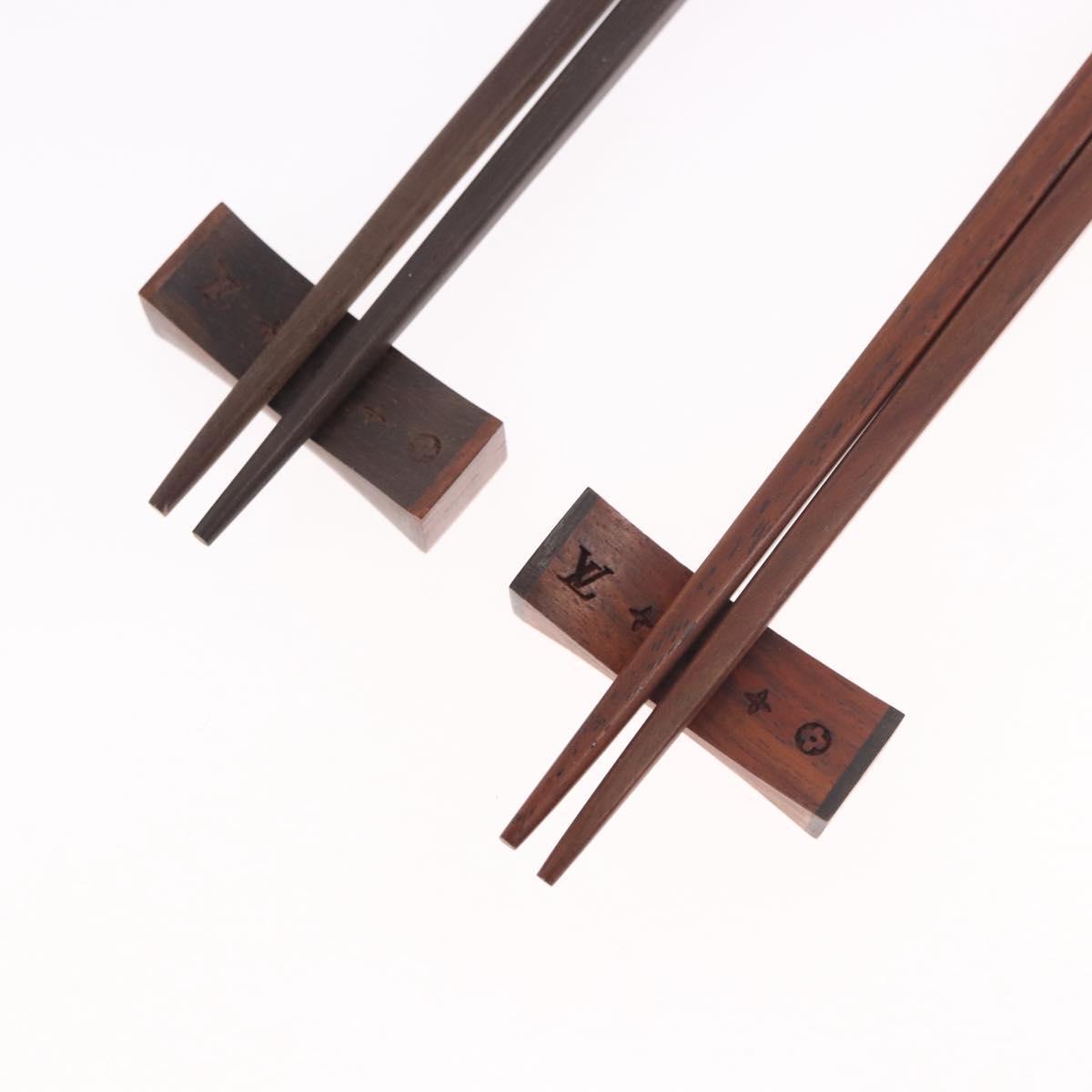 LOUIS VUITTON Monogram Baguette Chop Sticks Wood VIP Only M99171 LV Auth 187422V