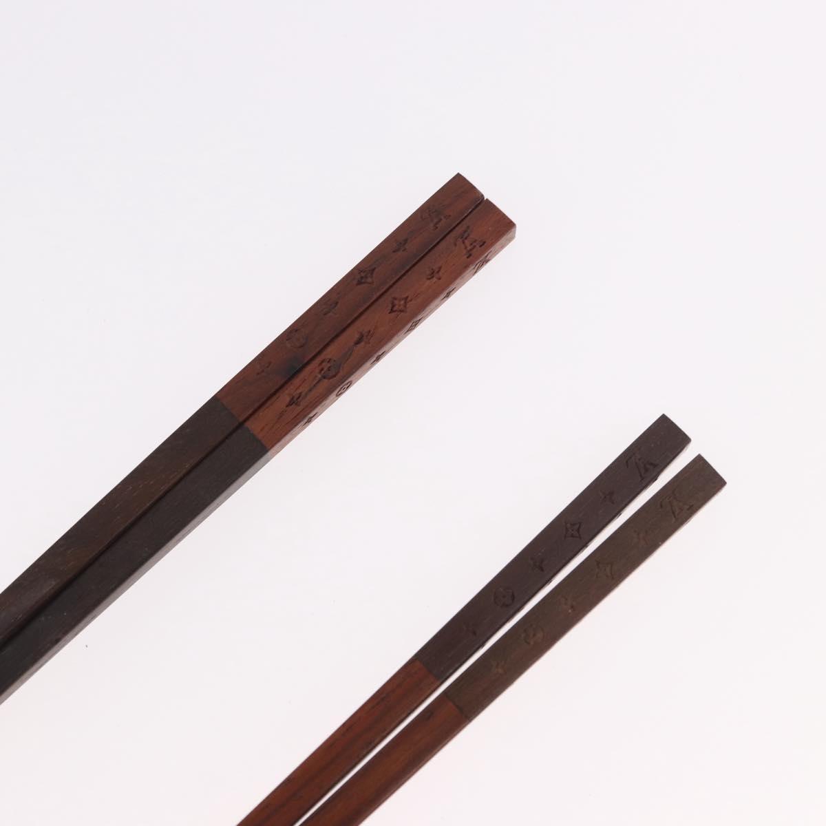 LOUIS VUITTON Monogram Baguette Chop Sticks Wood VIP Only M99171 LV Auth 187422V