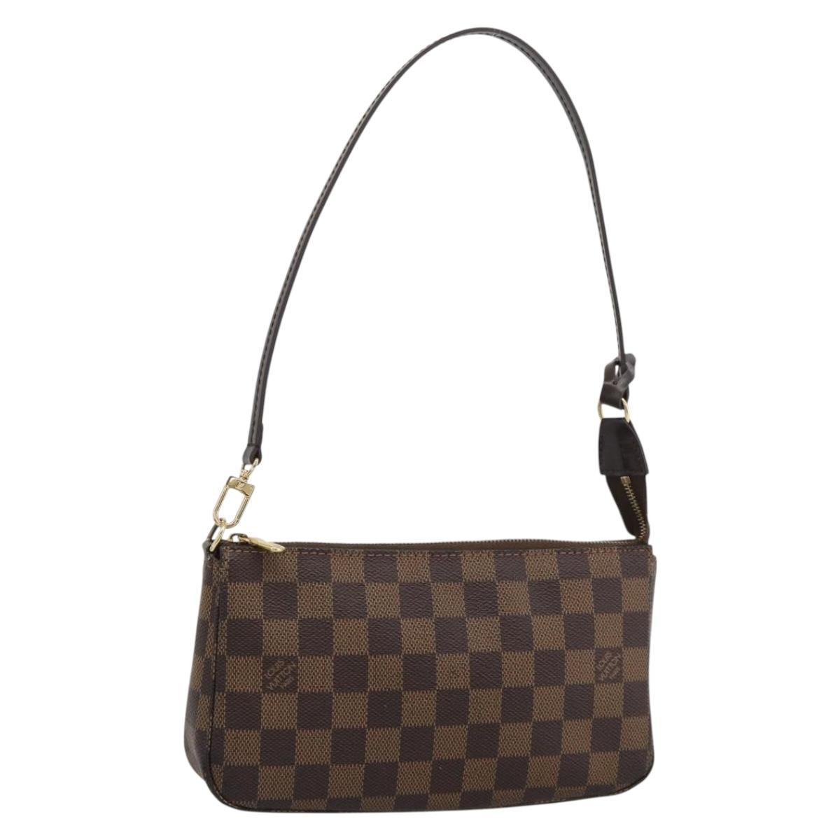 LOUIS VUITTON Damier Ebene Pochette Accessoires Pouch N41206 LV Auth 187423V